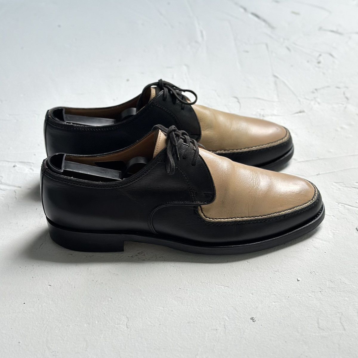 Other Flli giacometti Two-Tone Black & Beige Fg303 Size 39.5 Size US 6.5 / EU 39-40 - 5 Thumbnail