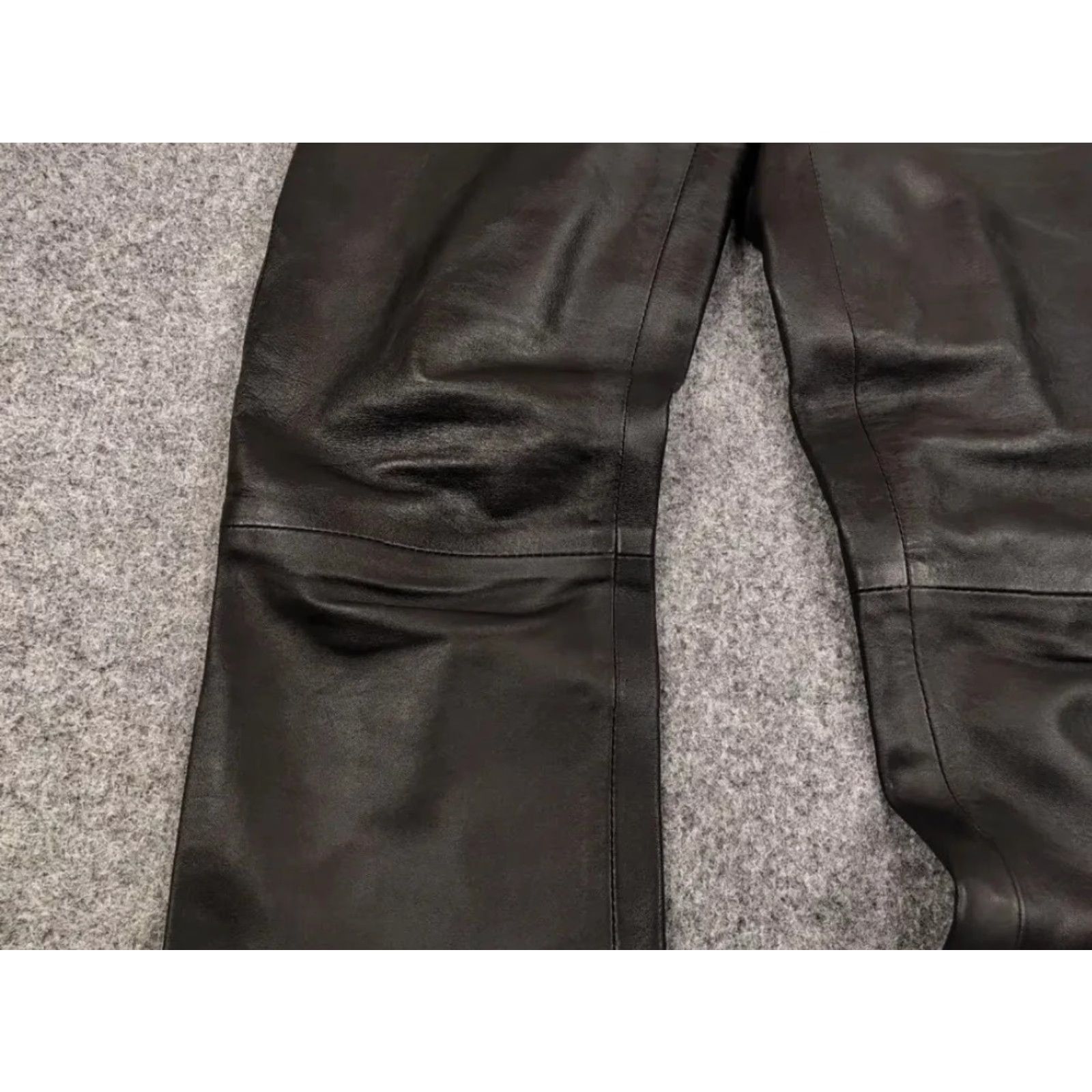 Vintage Vintage Japan Avant Garde Leather Baggy Flared Pants Size 24" / US 00 / IT 34 - 6 Thumbnail