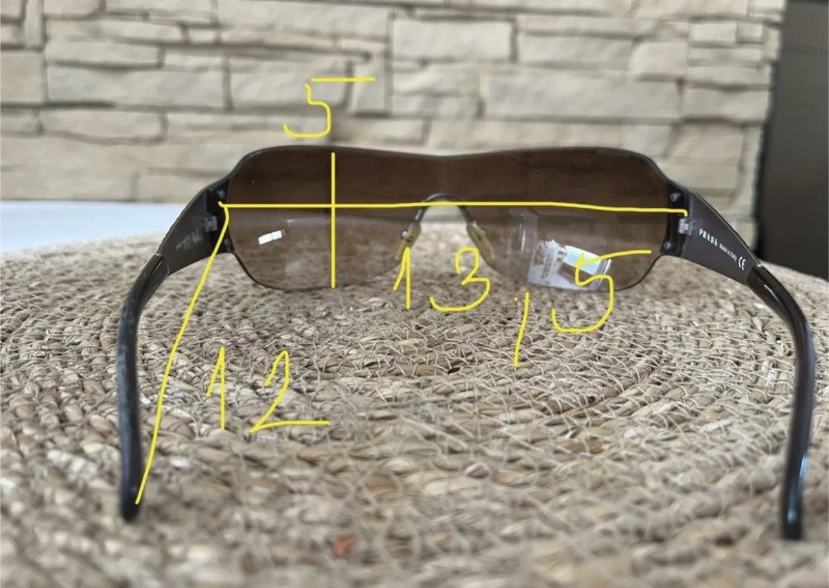 Prada × Vintage Vintage Prada sunglasses SPS 60I rhinestones Size ONE SIZE - 7 Thumbnail