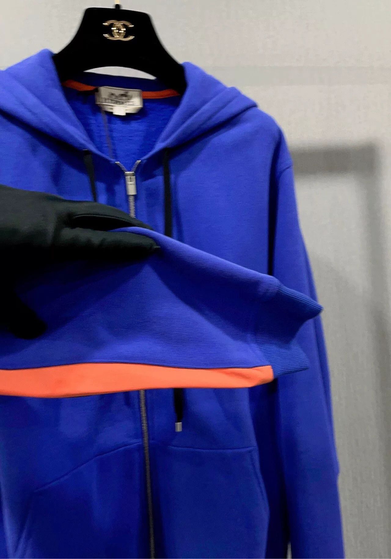 Hermes Hermes Blue Hooded Casual Sweatshirt Size US S / EU 44-46 / 1 - 5 Thumbnail