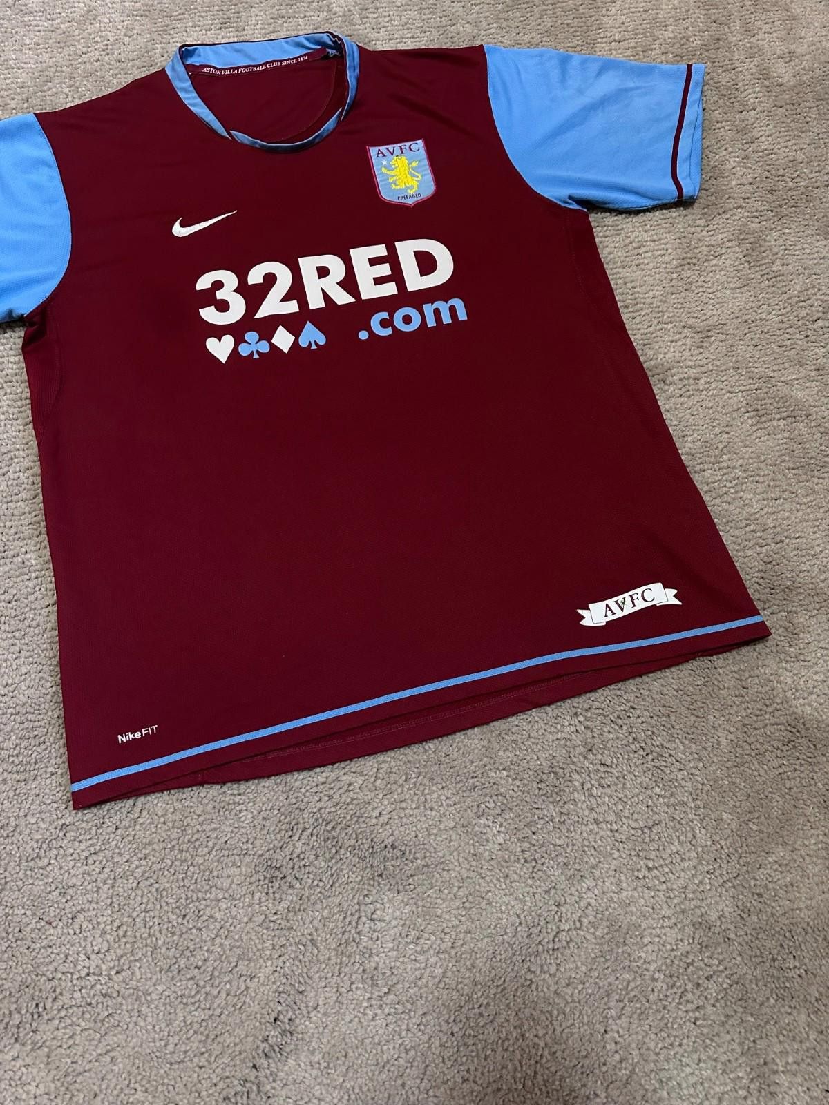 Nike Aston Villa Home football shirt 2007 Soccer Nike Jersey Size US L / EU 52-54 / 3 - 2 Thumbnail