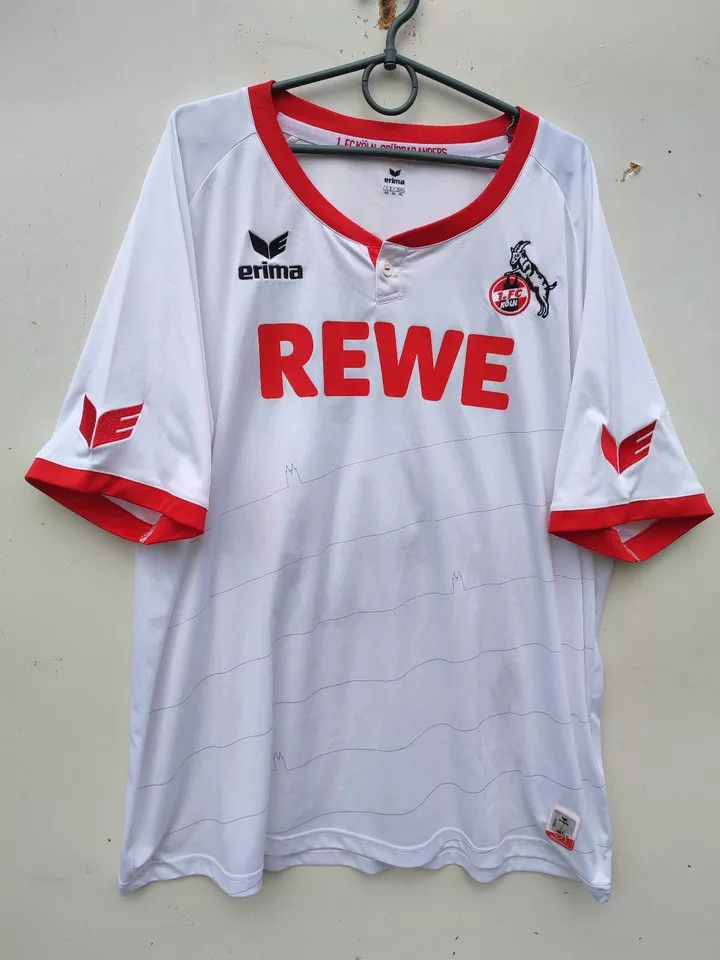 Erima FC Koln 2016/17 FOOTBALL Kit SHIRT SOCCER JERSEY Erima Size US XXL / EU 58 / 5 - 6 Thumbnail