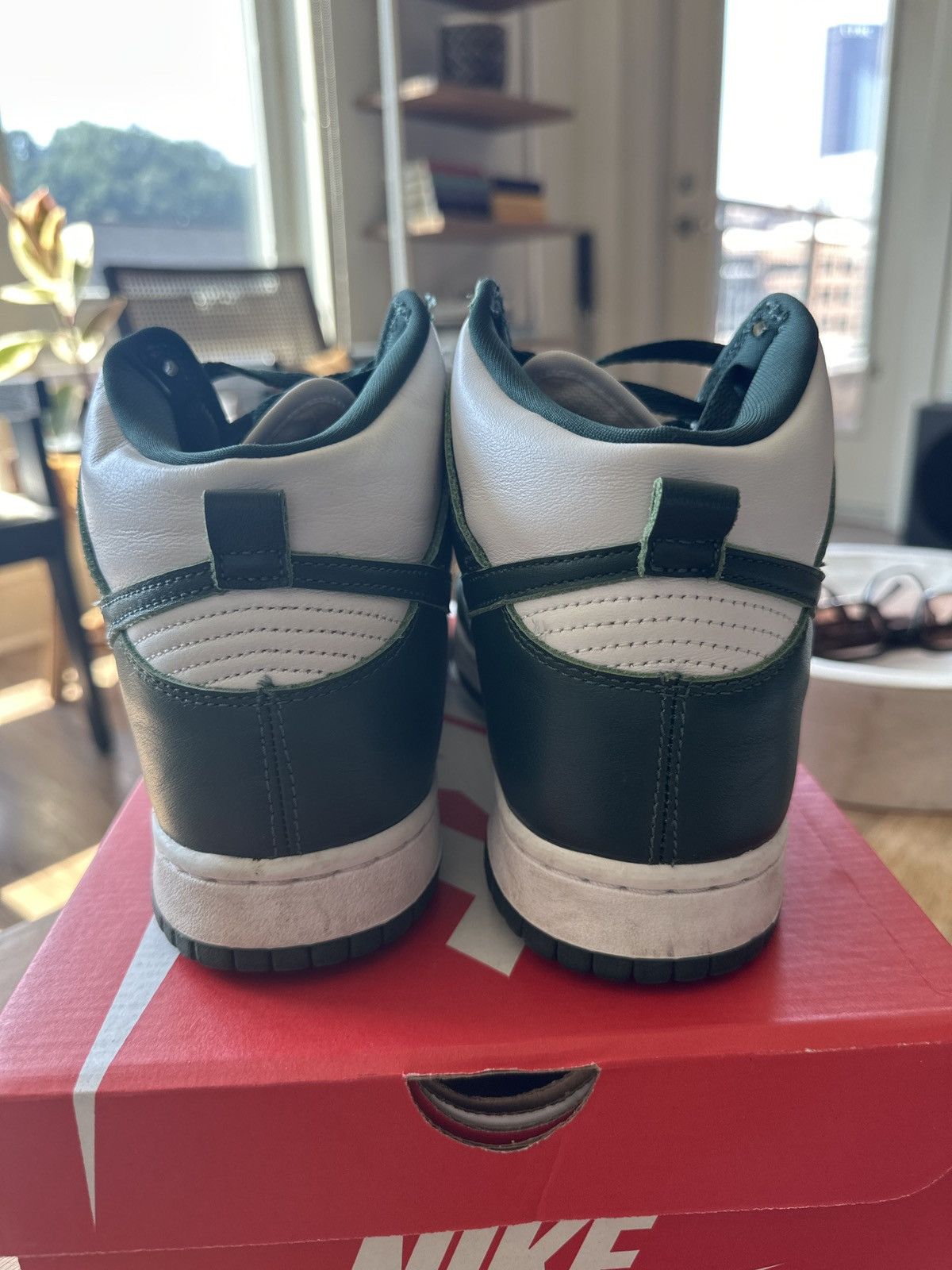 Nike Nike Dunk High Spartan Green Size US 9 / EU 42 - 5 Thumbnail