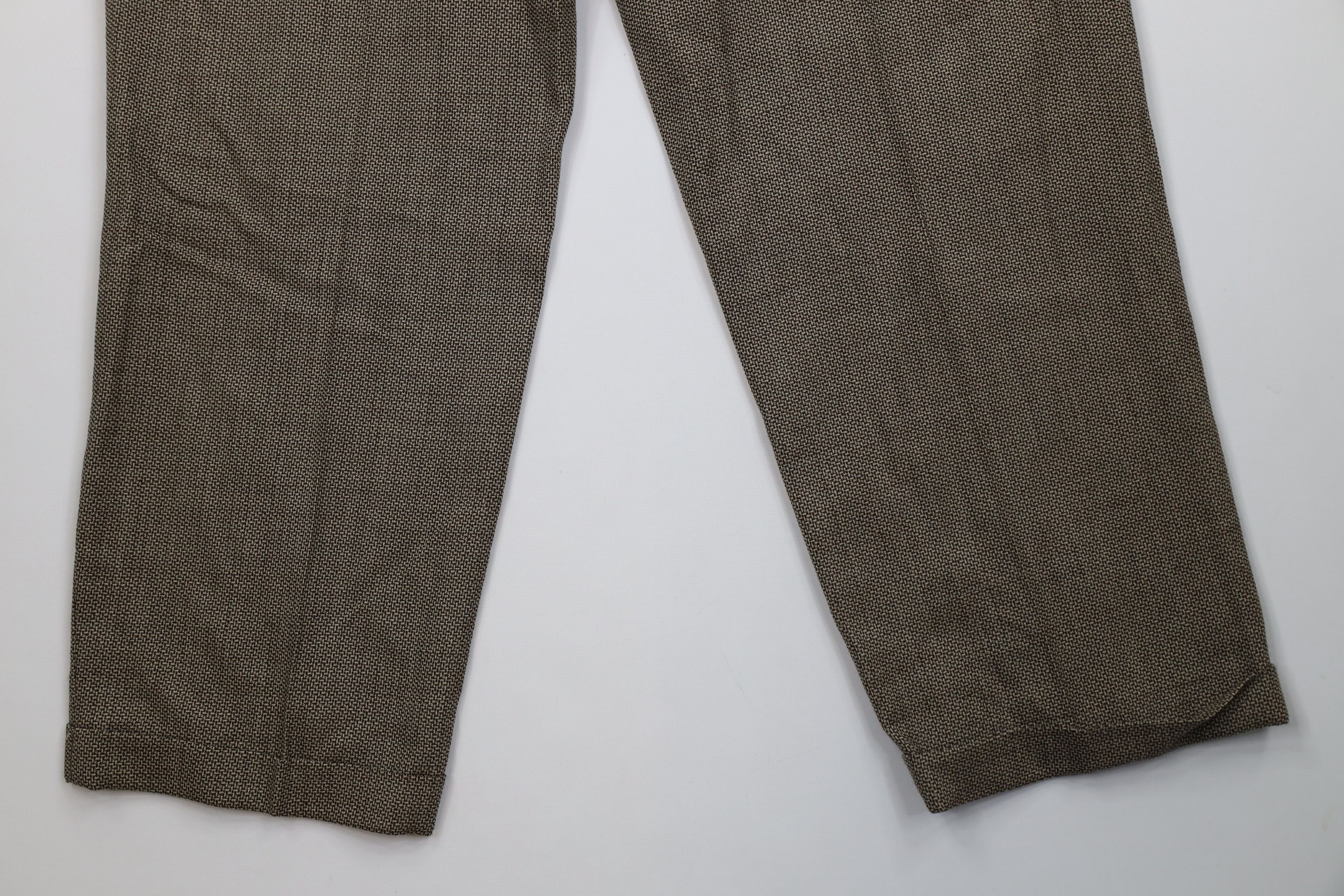 Vintage Vintage 90s Streetwear Pleated Wide Leg Chino Pants Brown Size US 36 / EU 52 - 11 Thumbnail
