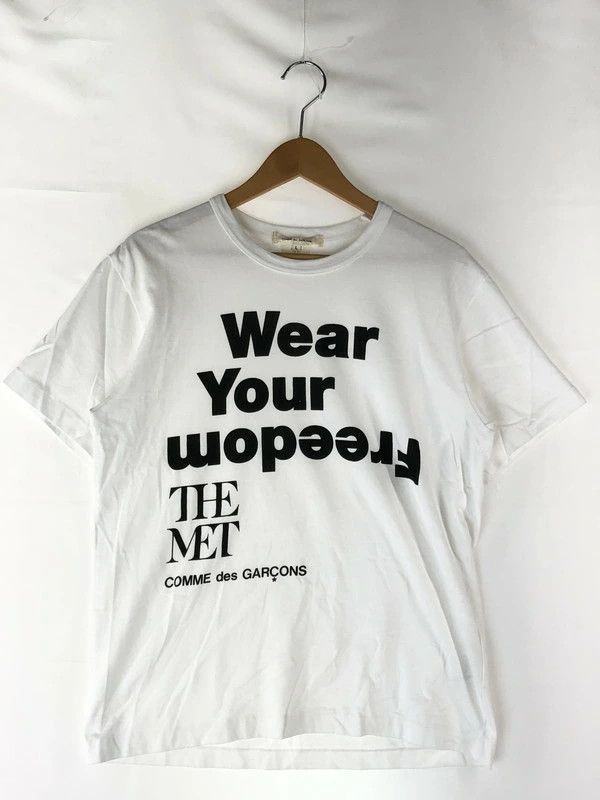 Comme des Garcons T-Shirts Short Sleeve Printed Cotton Round Neck White Size US L / EU 52-54 / 3 - 1 Thumbnail