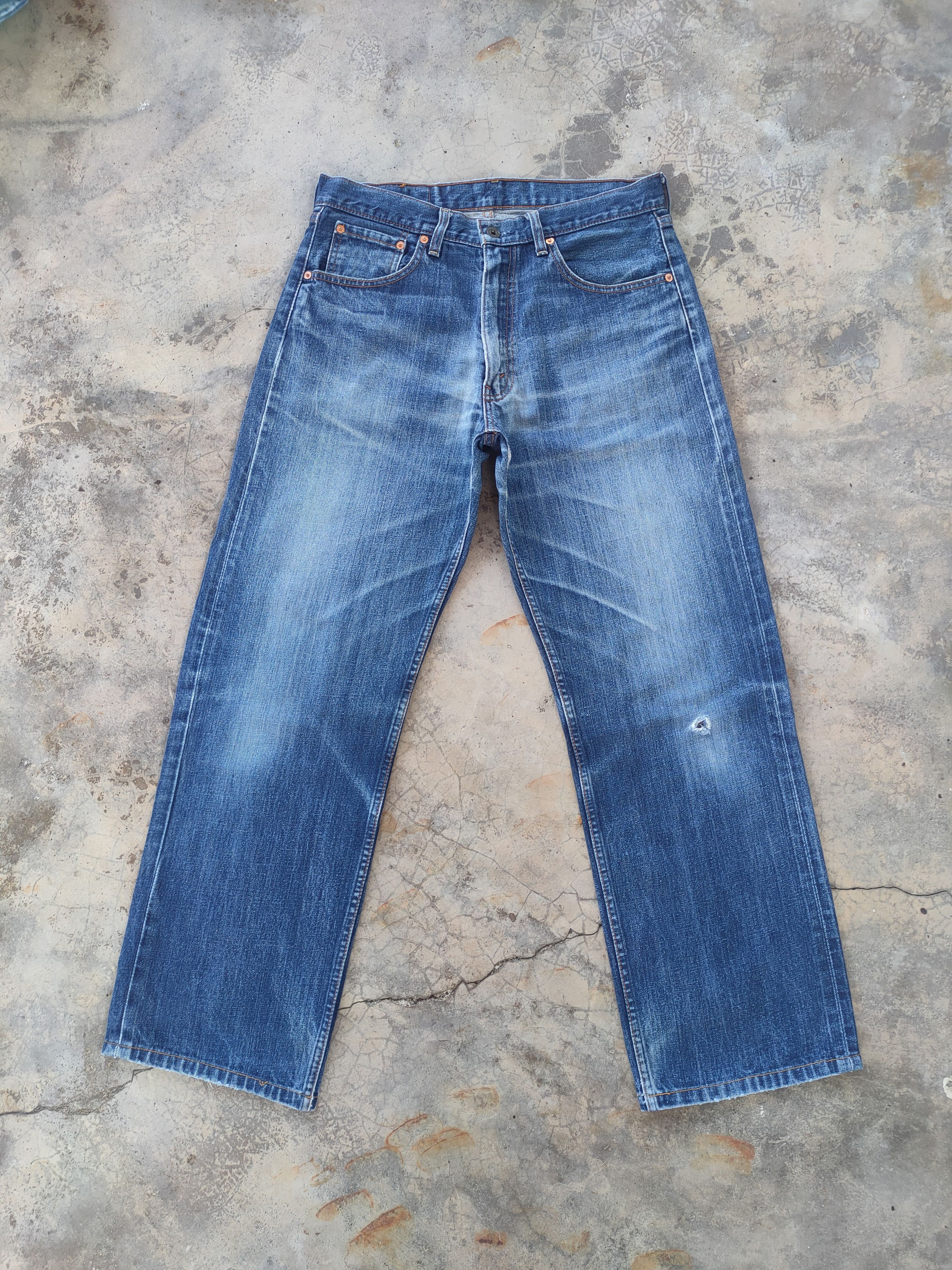 Levi's Vintage Clothing W33 VINTAGE LEVI'S 513 RIPPED FADED JEANS DENIM PANTS Size US 33 - 1 Thumbnail