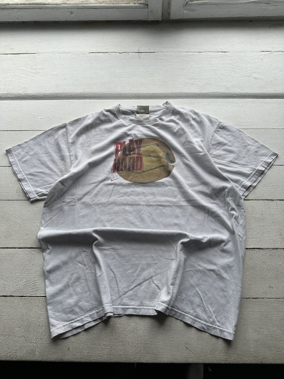 🚨Vintage 90's Nike Play hard basketball Boxy T-shirt M