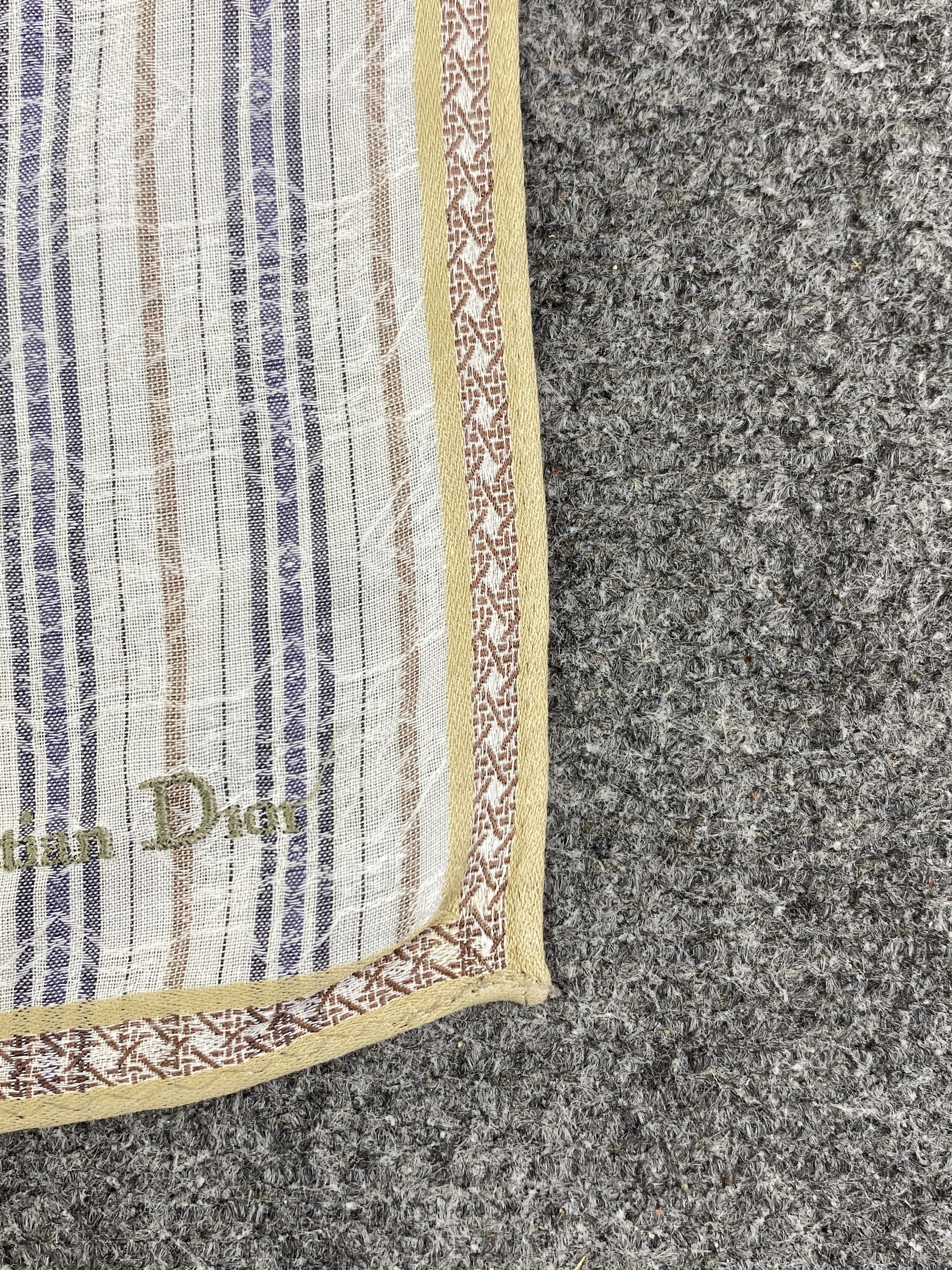 Christian Dior Monsieur Vintage Christian Dior Handkerchief / Neckerchief HKC1077 Size ONE SIZE - 6 Thumbnail