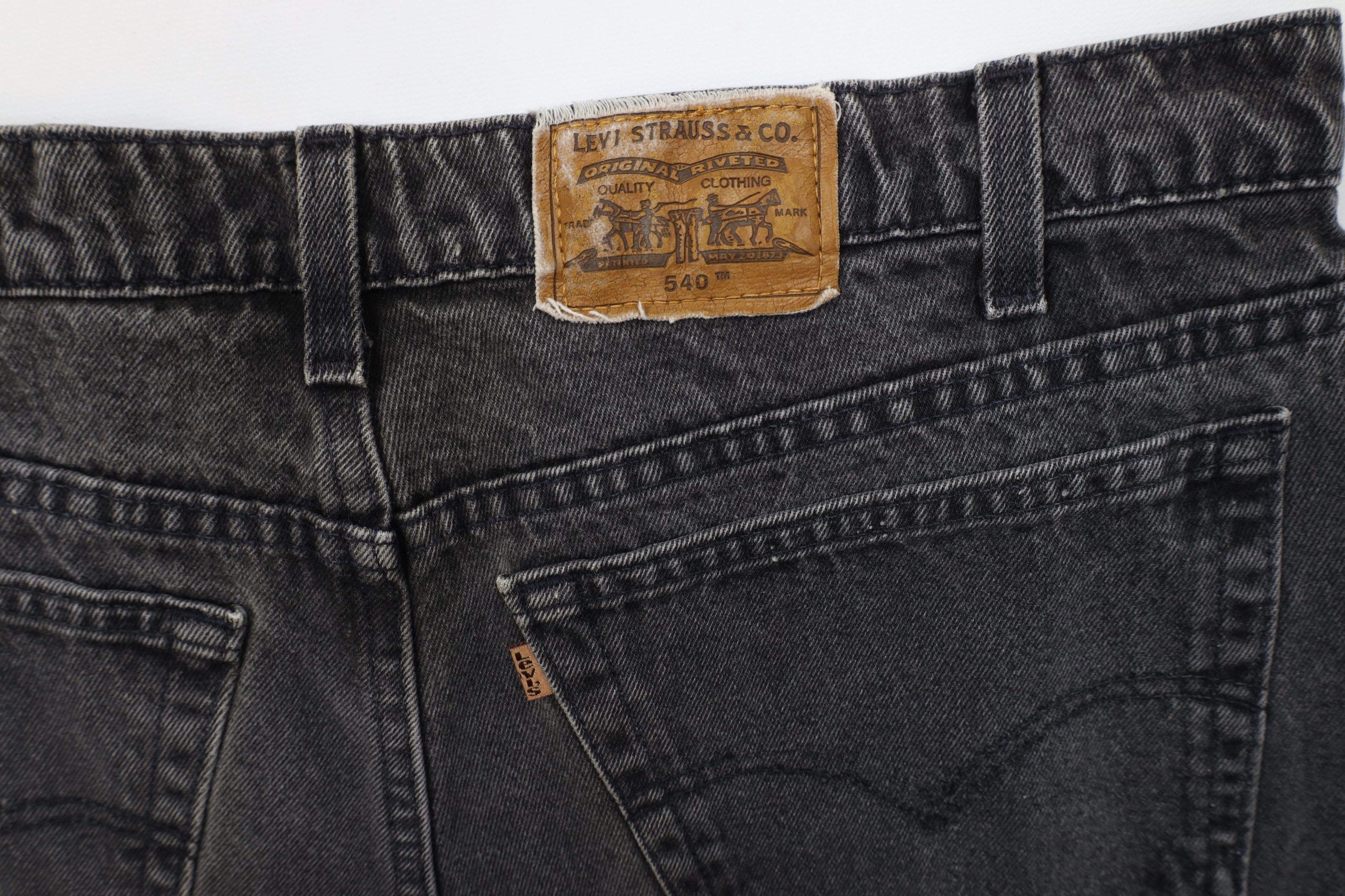 Levi's Vintage 90s Levis 540 Relaxed Fit Denim Jeans Black USA Size US 38 / EU 54 - 13 Thumbnail