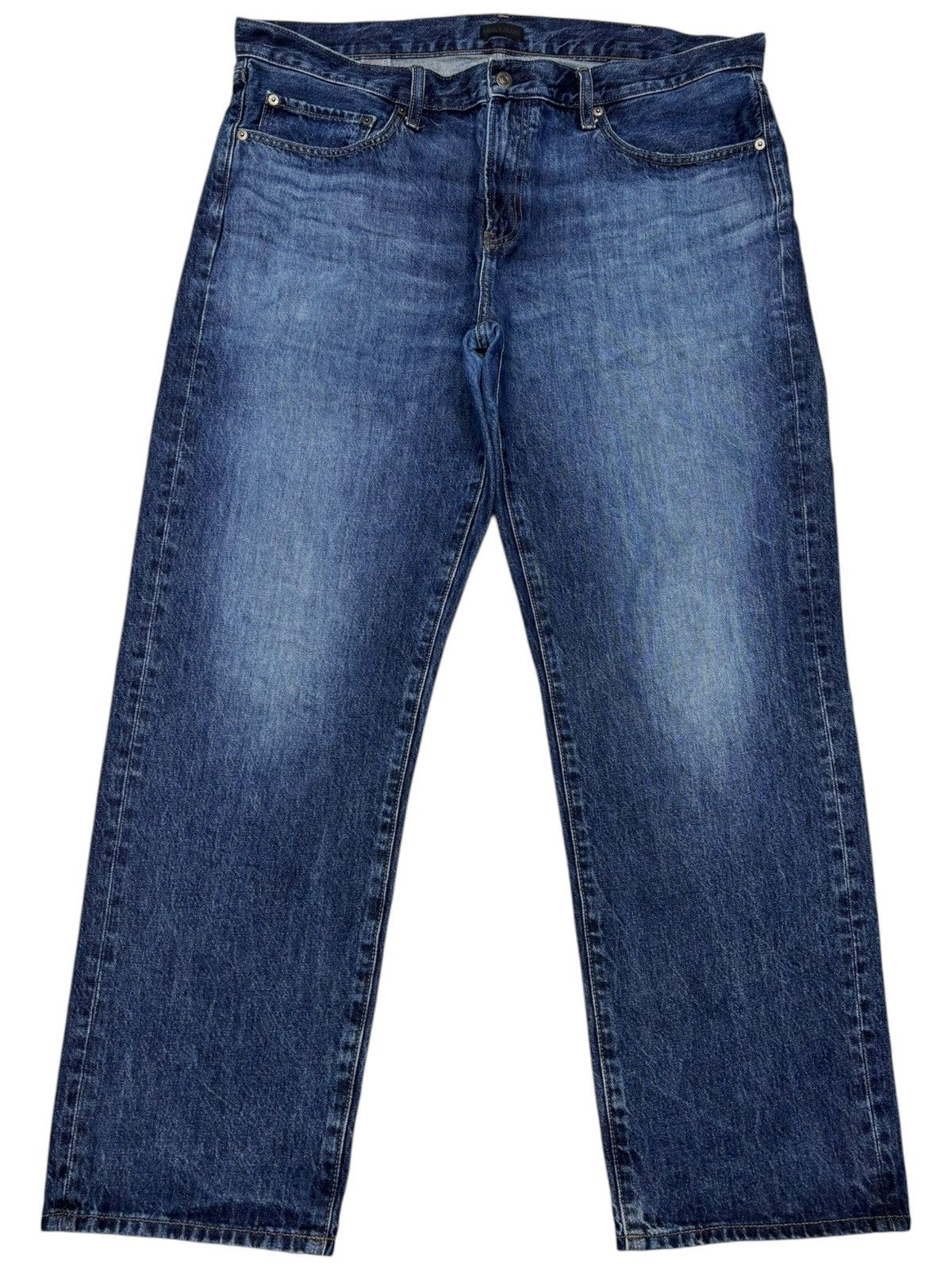 Undercover × Uniqlo VINTAGE UNIQLO BAGGY JEANS BLUE WASH DISTRESSED DENIM Size US 40 / EU 56 - 1 Thumbnail