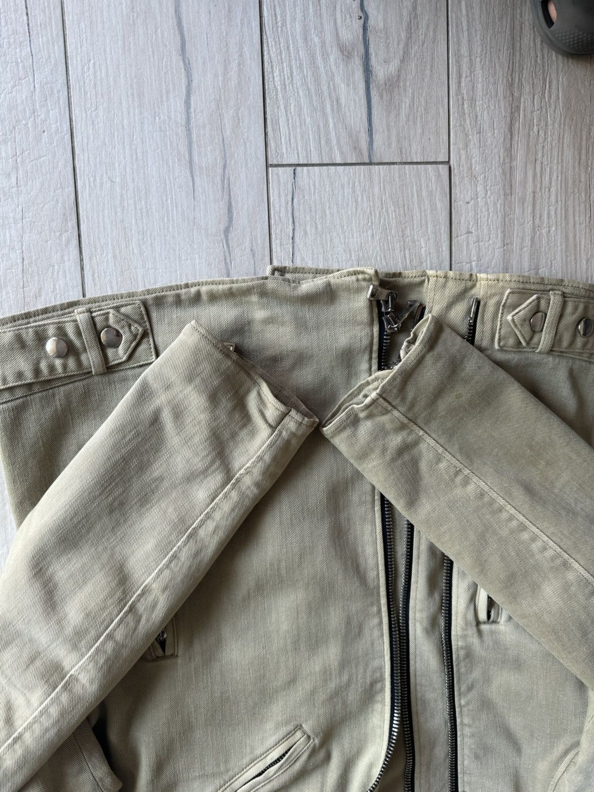Balmain Balmain Decarnin Era Beige Biker Size US L / EU 52-54 / 3 - 3 Thumbnail