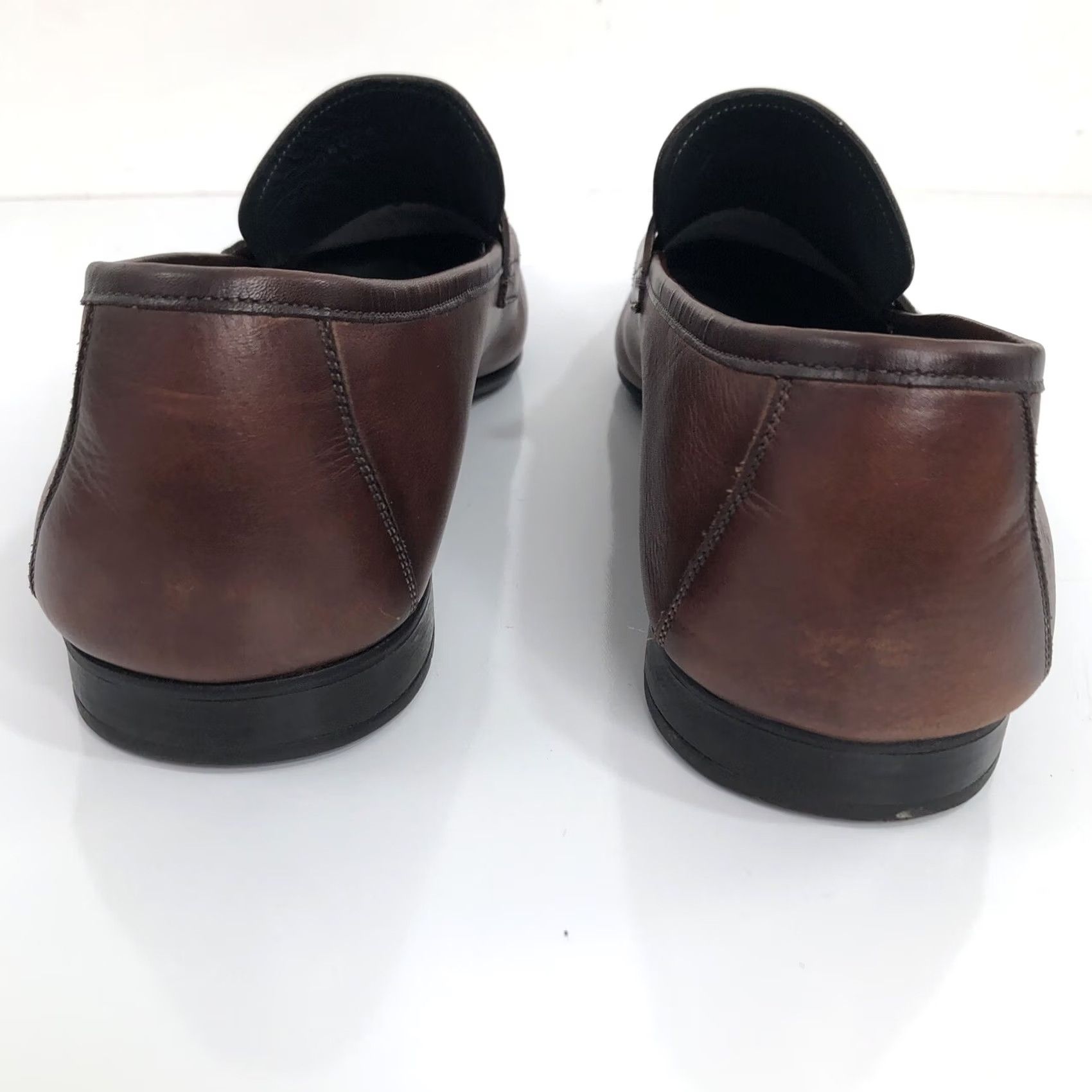 Magnanni Magnanni Mens 14 M Reddish Brown Loafers Mens Casual Leather Upper Loafer Shoes Magnanni Moccasin Style Men’s 14 M Brown Size US 14 / EU 47 - 6 Thumbnail