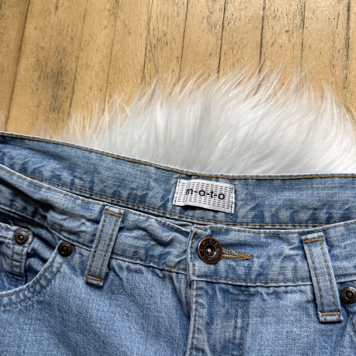 If Six Was Nine 📌 Vintage Y2K M.O.T.O Extra Flared Washed LGB Jeans Size 27" / US 4 / IT 40 - 12 Thumbnail