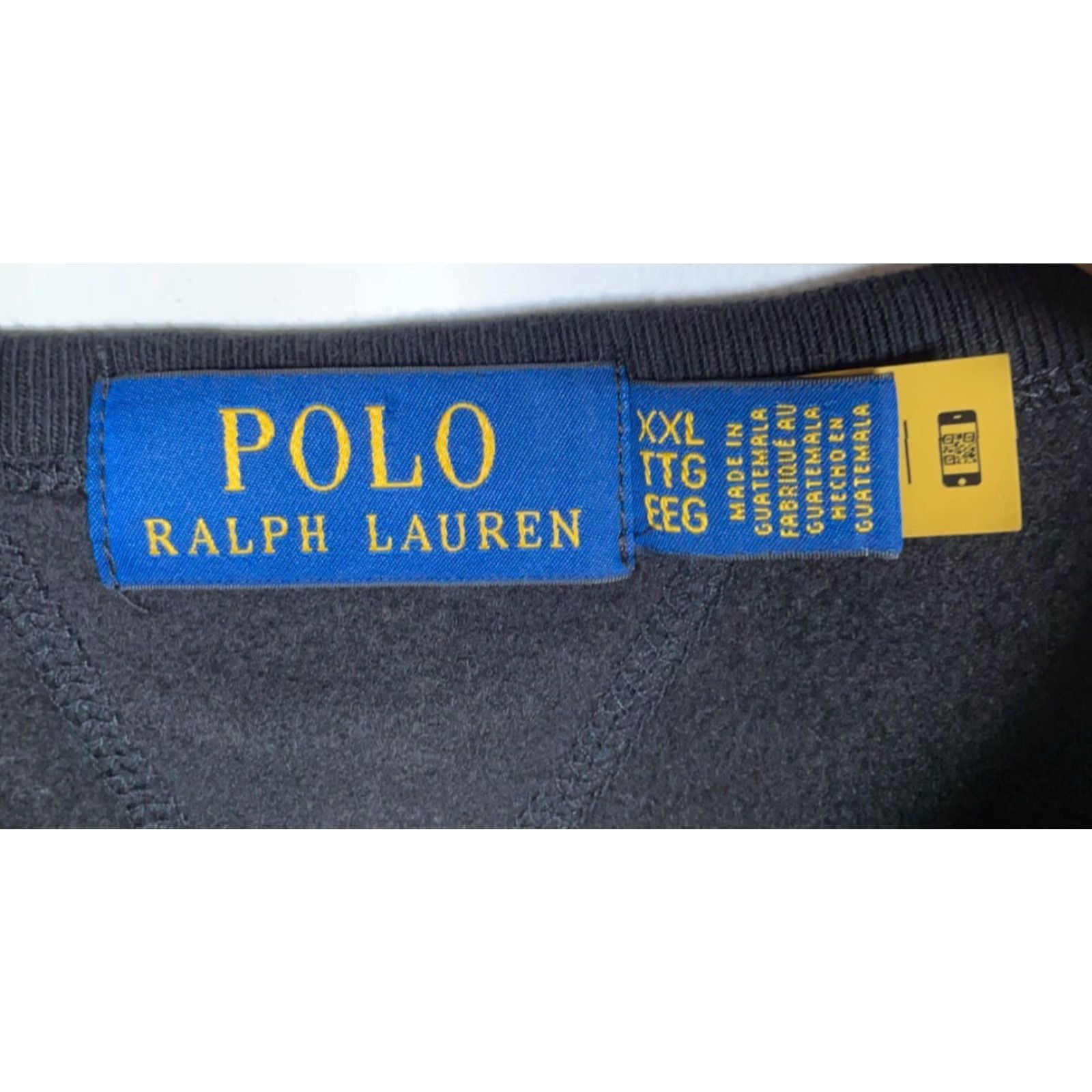 Polo Ralph Lauren Polo Ralph Lauren Sweatshirt Men 2XL Black Regular Crewneck Embroidered Pony Solid Pullover 90s Retro Style Shirts Size US XXL / EU 58 / 5 - 3 Thumbnail