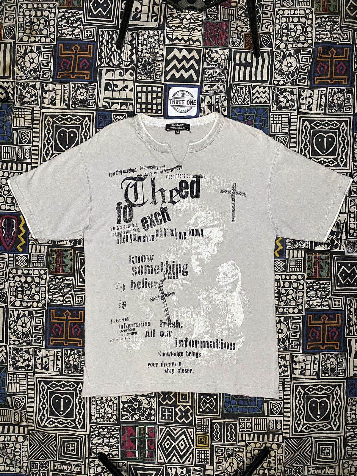 If Six Was Nine × Japanese Brand × Le Grande Bleu (L.G.B.) Bossy Hill Poem Maria T shirt Size US M / EU 48-50 / 2 - 1 Thumbnail
