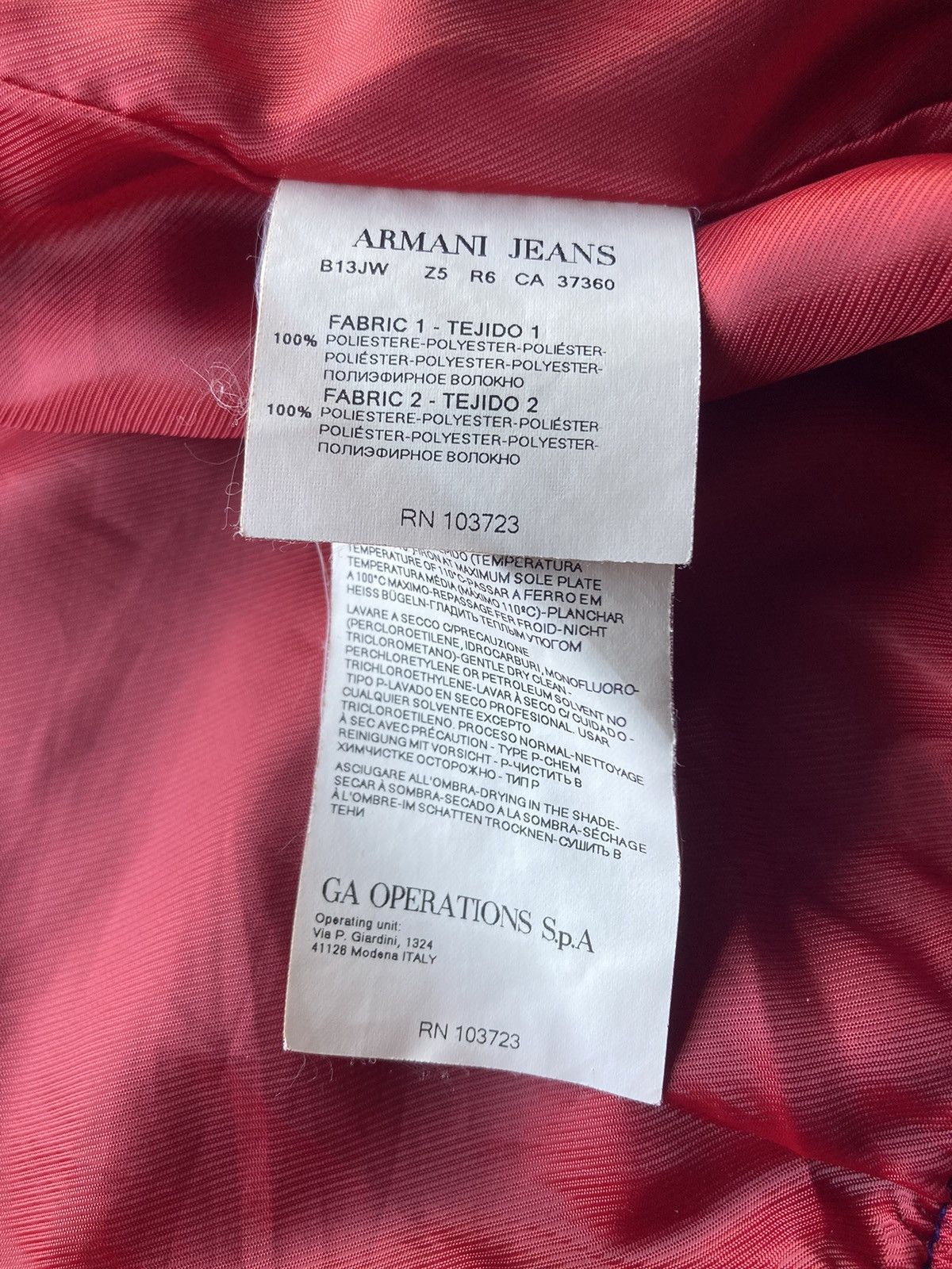 Giorgio Armani Armani Jeans Vintage Jacket Size US L / EU 52-54 / 3 - 5 Thumbnail