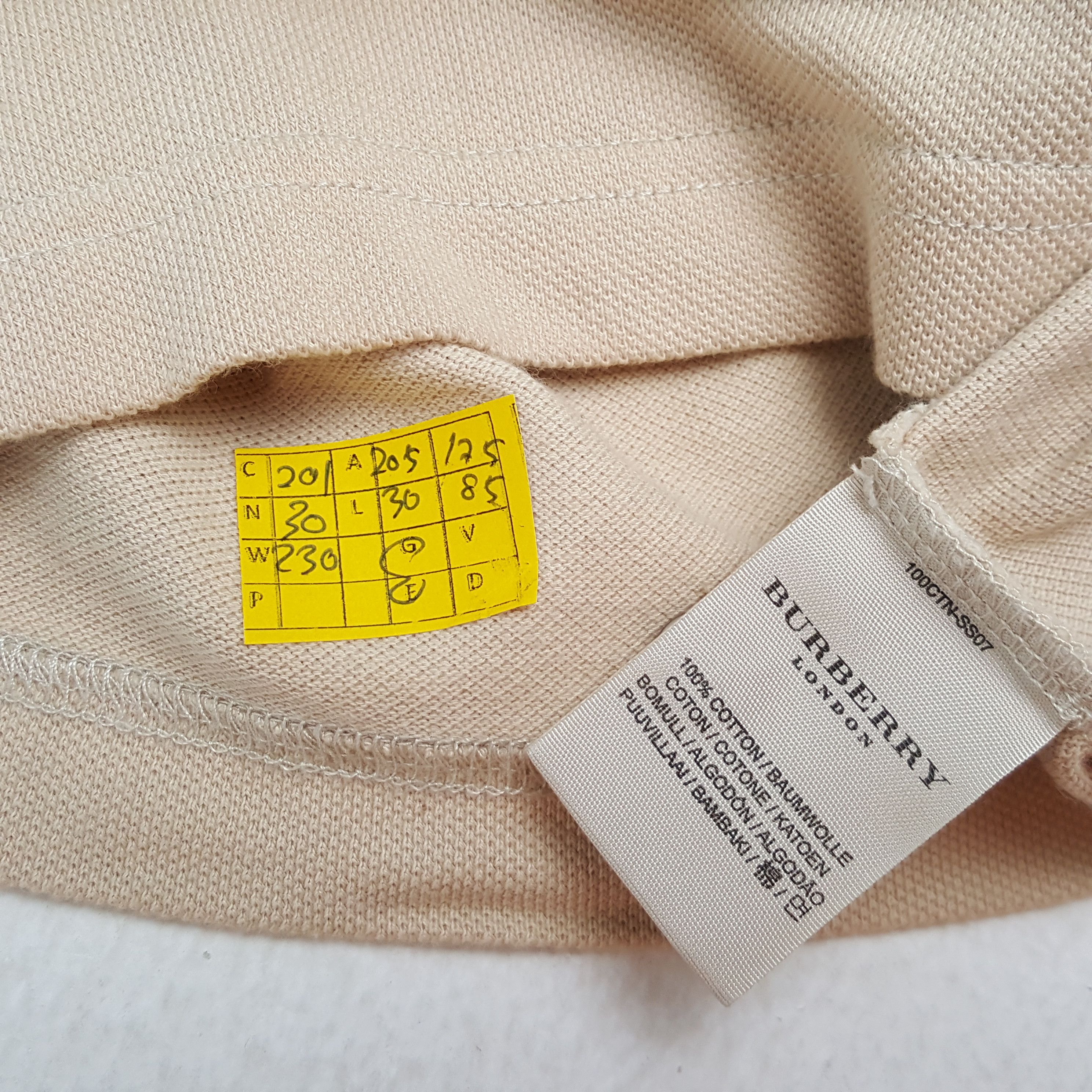 Burberry × Vintage Vintage BURBERRY LONDON Nova Check Collar Design Polos Size US L / EU 52-54 / 3 - 4 Thumbnail