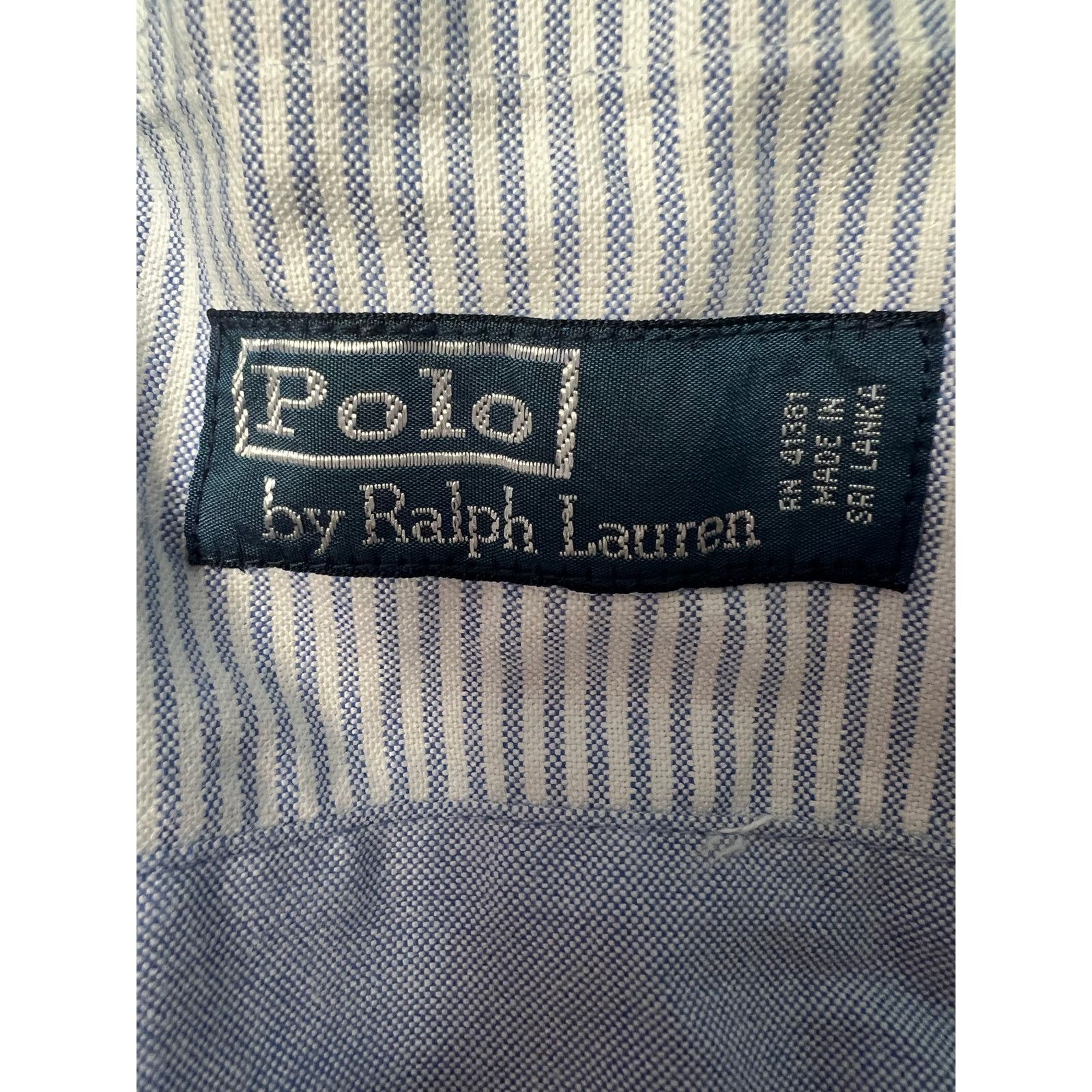 Ralph Lauren Polo by Ralph Lauren New York Light Blue Oxford Shorts Size US 38 / EU 54 - 2 Thumbnail