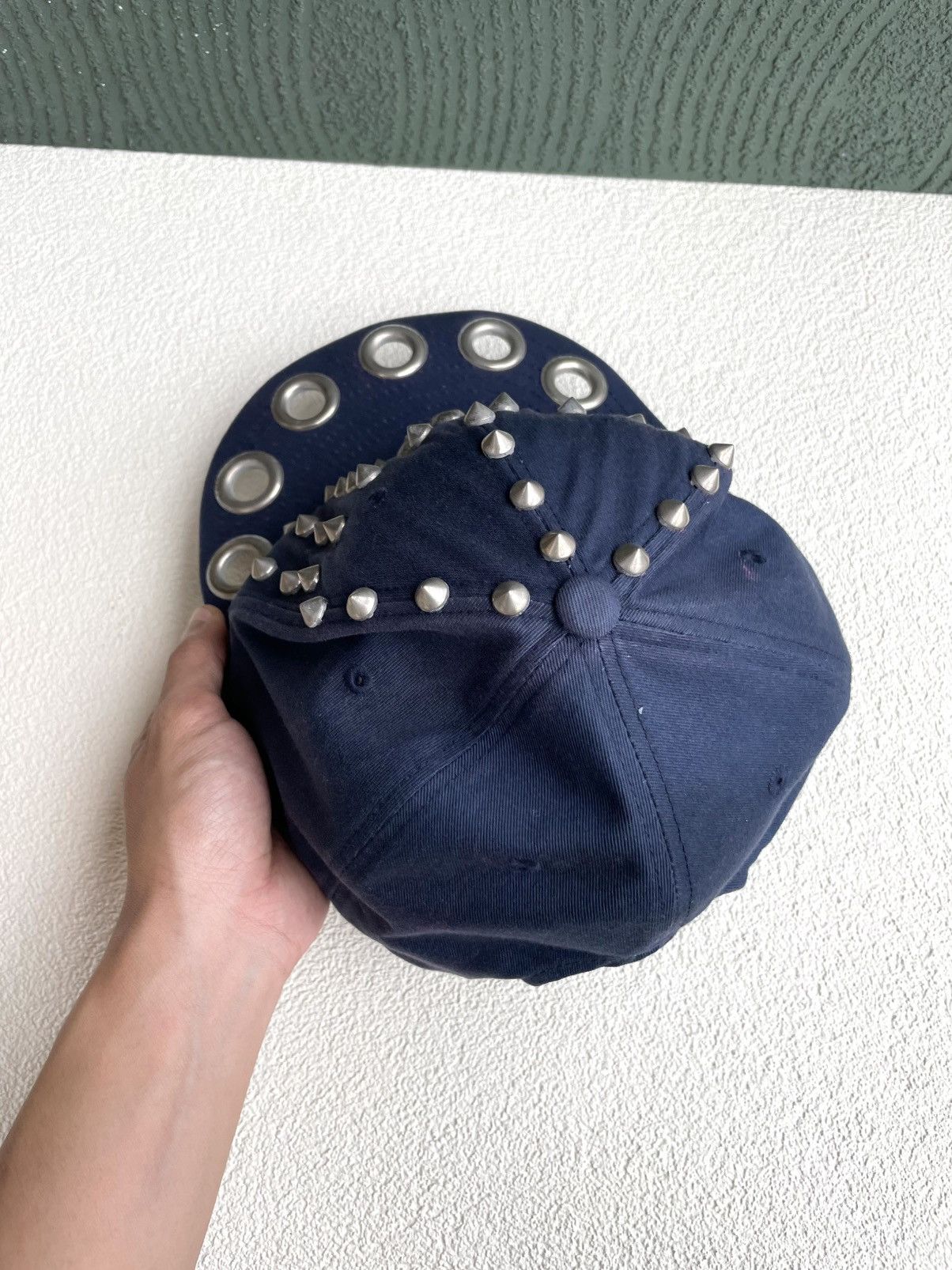 If Six Was Nine Crazy Spike Skull Studded Cadet Hat Size ONE SIZE - 6 Thumbnail