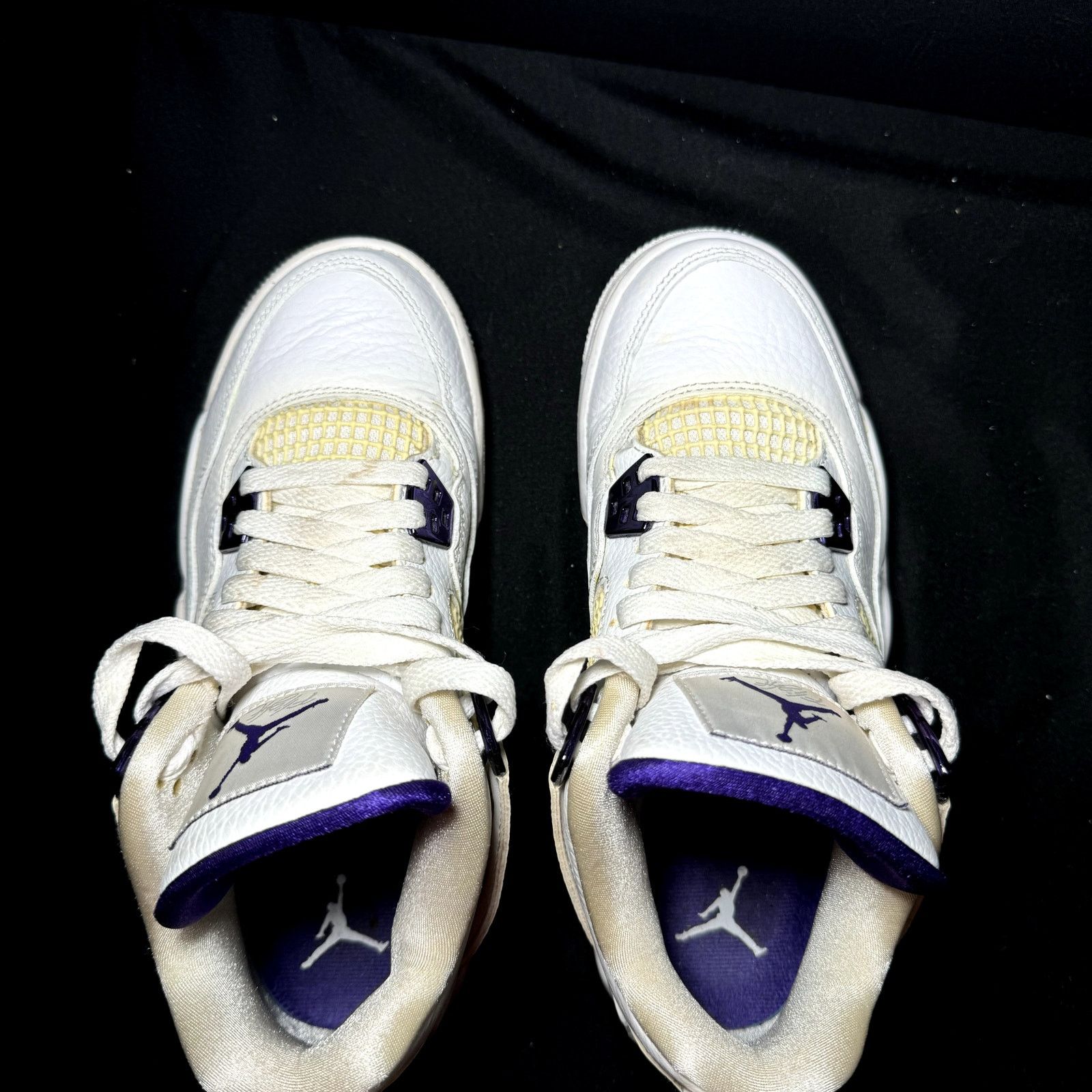 Jordan Brand × Nike Size 5 - Air Jordan 4 Retro GS Purple Metallic Men's Shoes Size US 5 / EU 37 - 6 Thumbnail