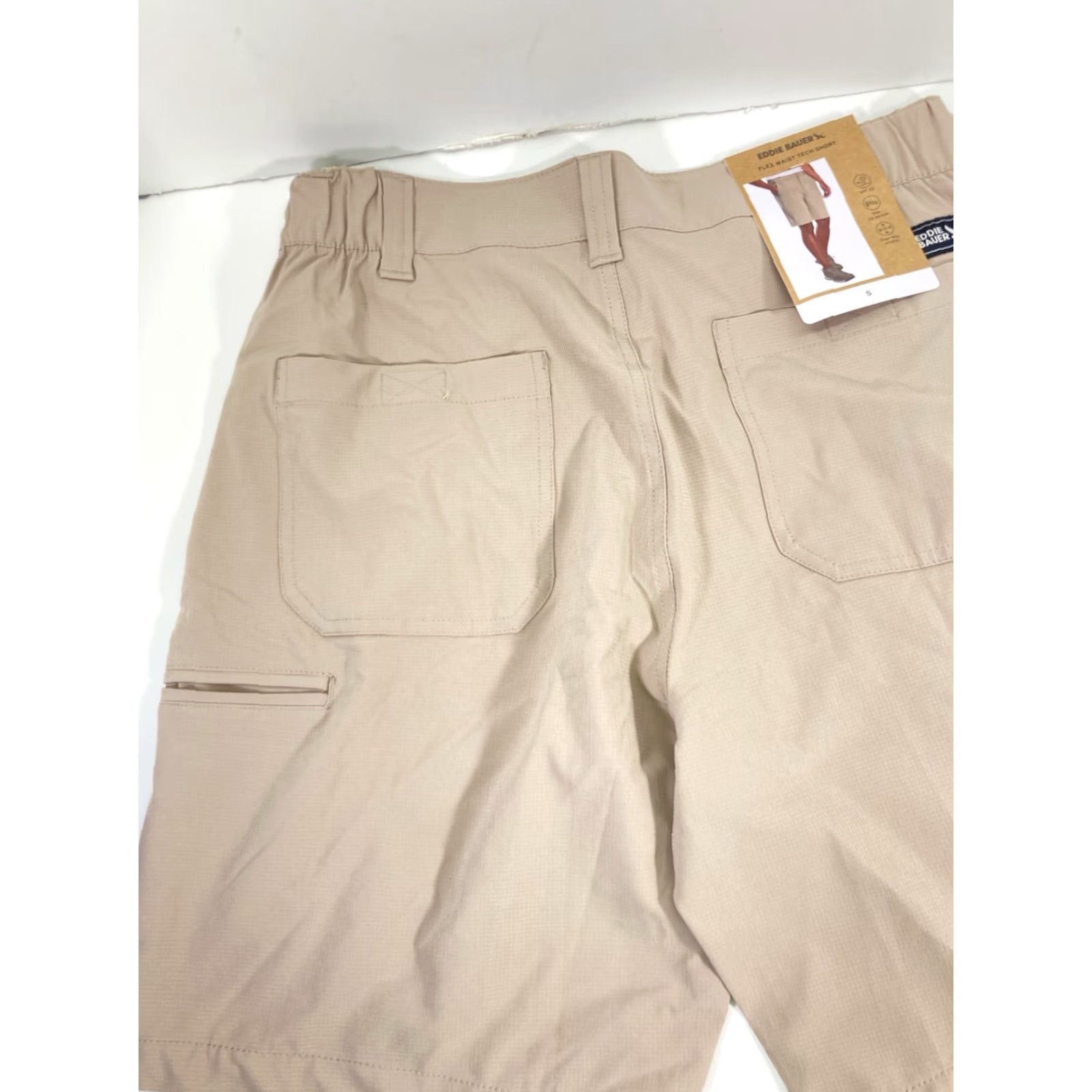 Eddie Bauer Eddie Bauer Tech Shorts Men Size Small 30X12 Beige Flex Waist Hiking Camping NWT Size US 29 - 4 Thumbnail