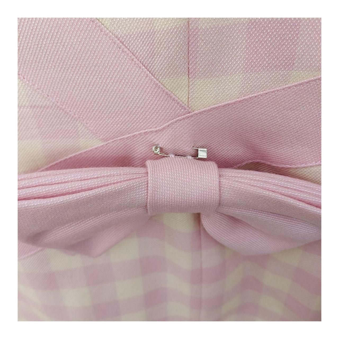 Courreges Courreges Checkered LS Bow Midi Dress Size S / US 4 / IT 40 - 4 Thumbnail