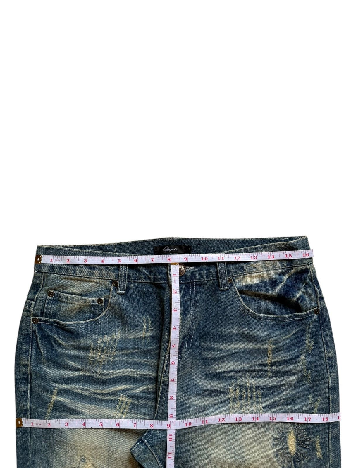 Japanese Brand Vintage Japanese Brand Rusty Wash Clawmark Loose Jeans Size US 33 - 12 Thumbnail