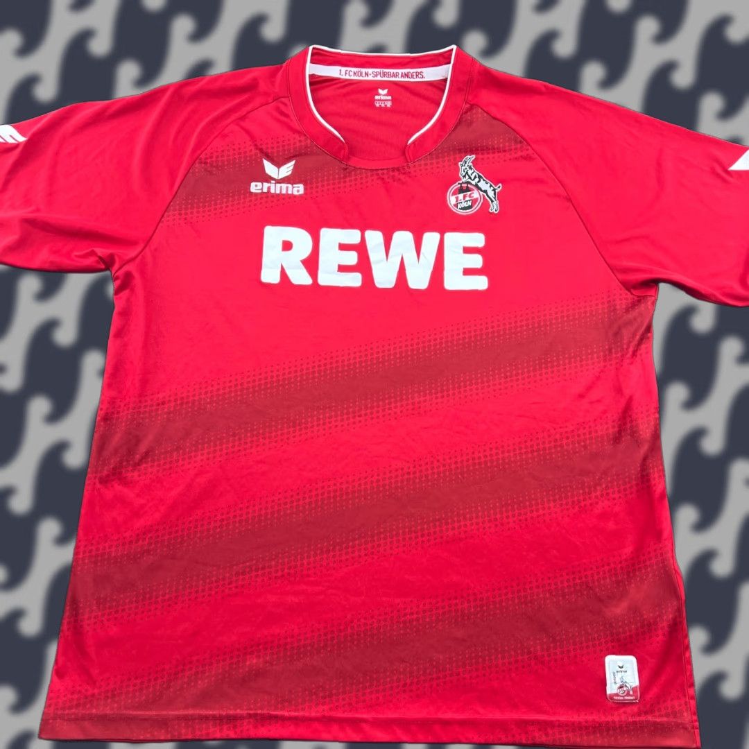 Erima ERIMA FC Kohl 2015 2016 Away Mens Football Jersey 3XL Shirt Red Short Sleeve Mois ture Wicking Quick Dry Sport Jersey Boys Mens Size US XXL / EU 58 / 5 - 1 Thumbnail