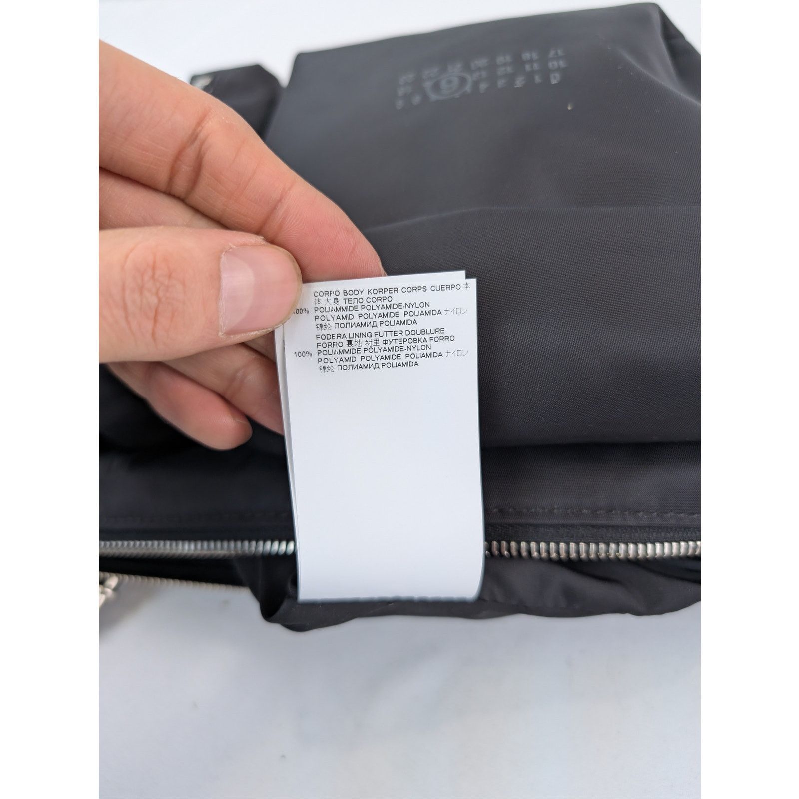 Maison Margiela o1rshd1 MM6 Three Pocket Nylon Crossbody Messenger Bag Black Size ONE SIZE - 15 Thumbnail