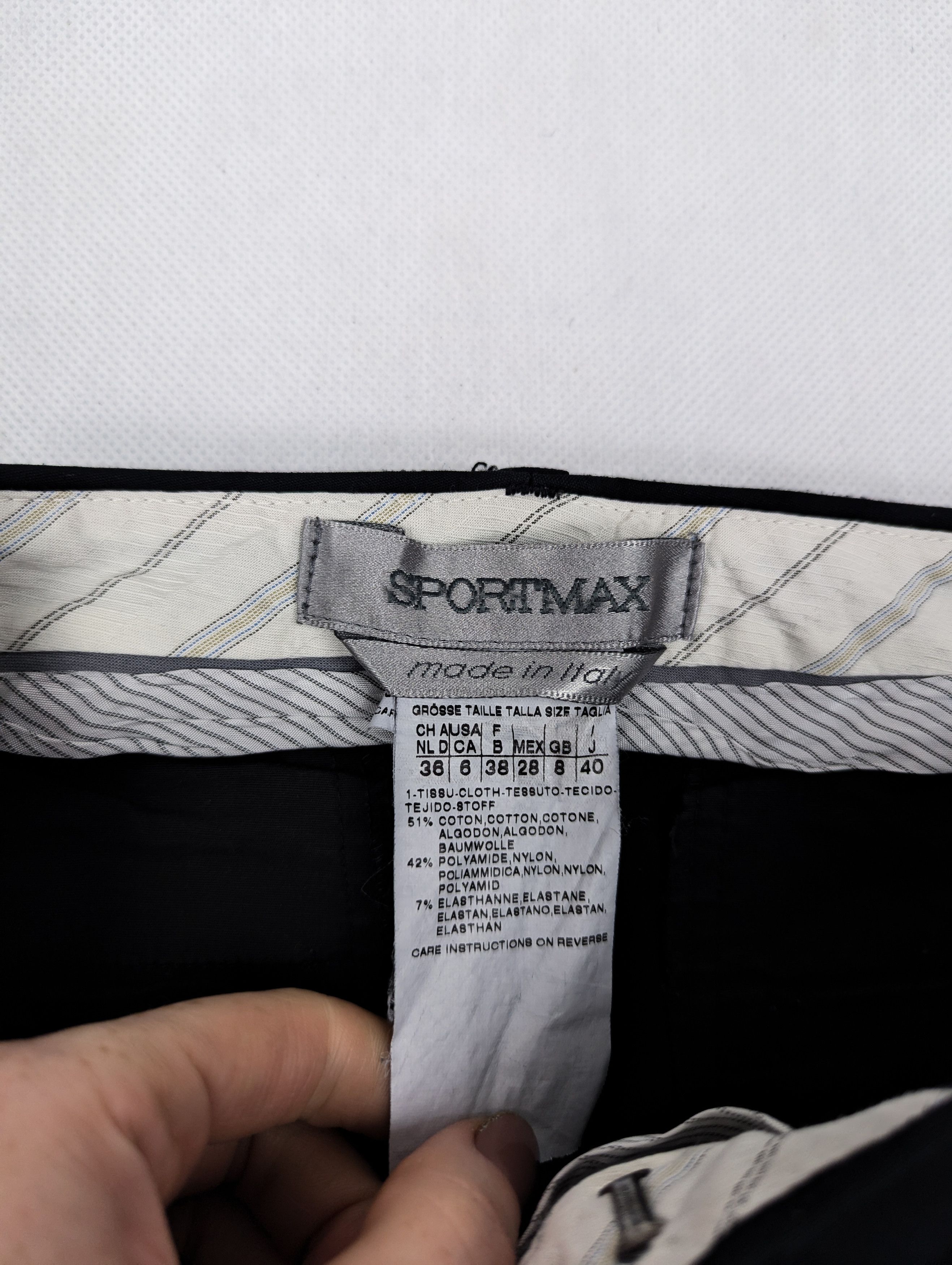 Sportmax Sportmax black pants trousers Size 27" / US 4 / IT 40 - 2 Thumbnail