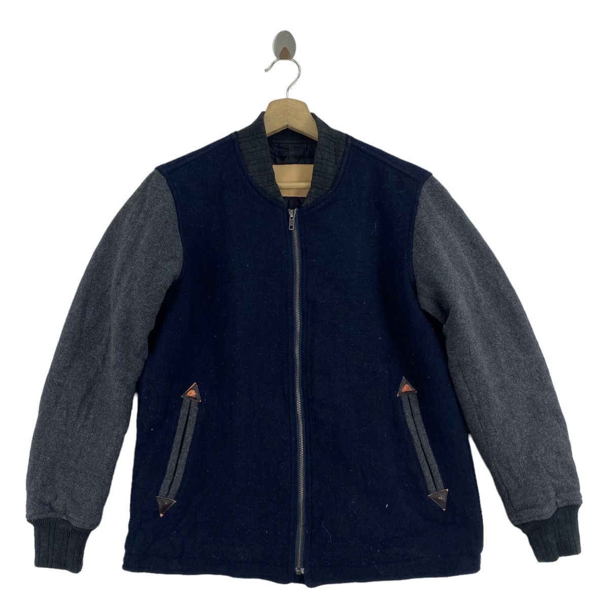 Japanese Brand × Vintage Vintage JOEY FACTORY Japanese Brand Wool Full Zipper Bomber Size US M / EU 48-50 / 2 - 1 Thumbnail