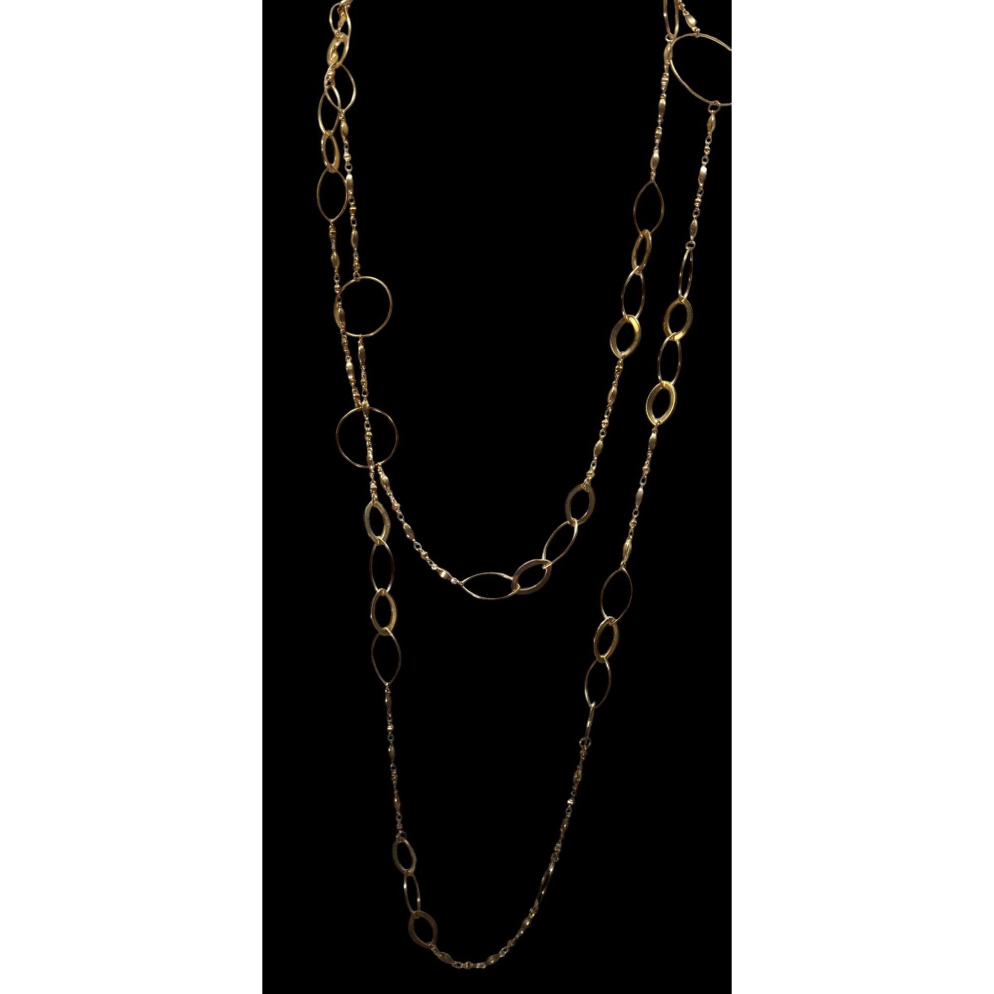 Other Abstract Glam Gold Tone Opera Chain Necklace With Assorted L Size ONE SIZE - 8 Thumbnail