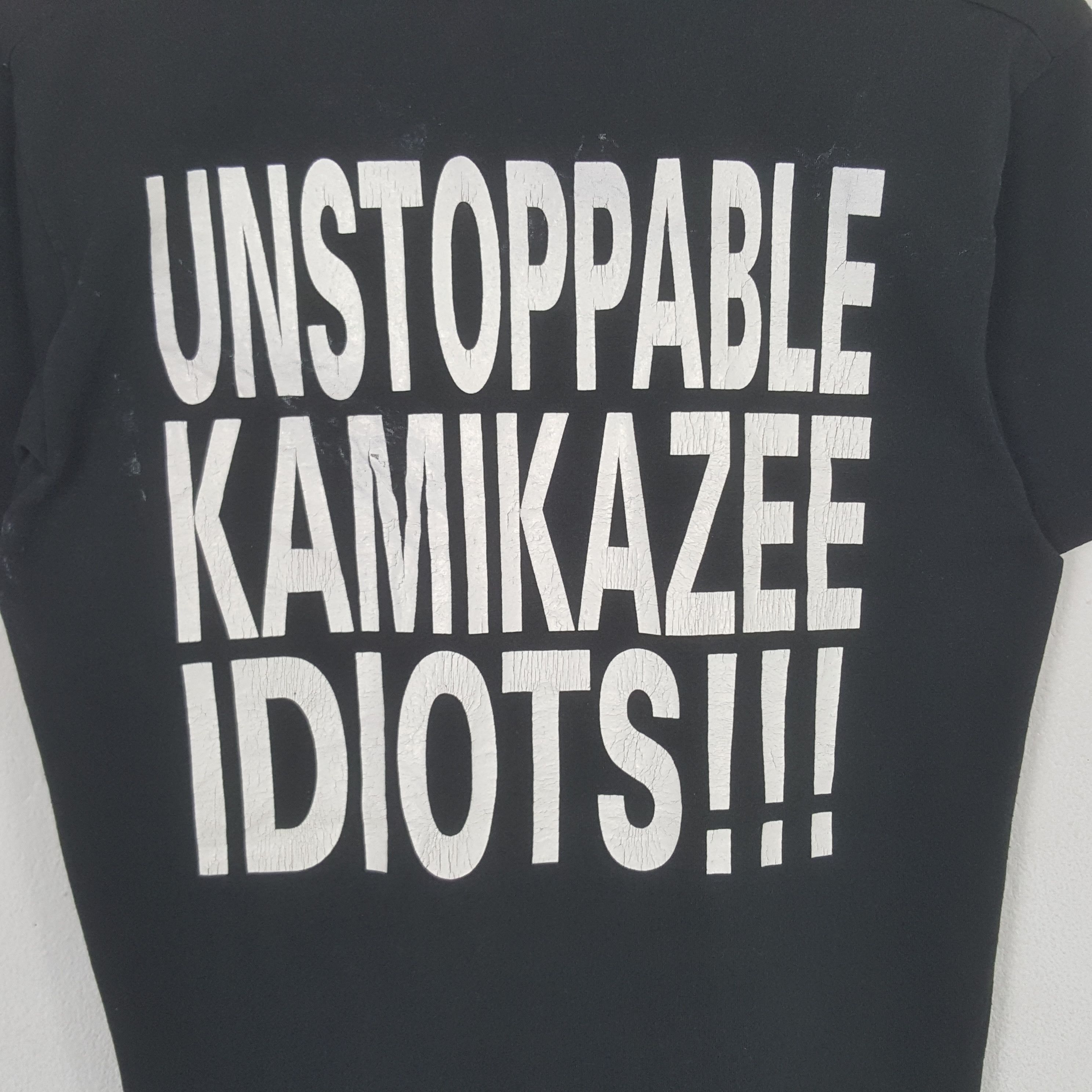 Band Tees Vintage 90's Unstoppable Kamikaze Idiots UK Punk Tshirt RR27 Size US M / EU 48-50 / 2 - 2 Thumbnail