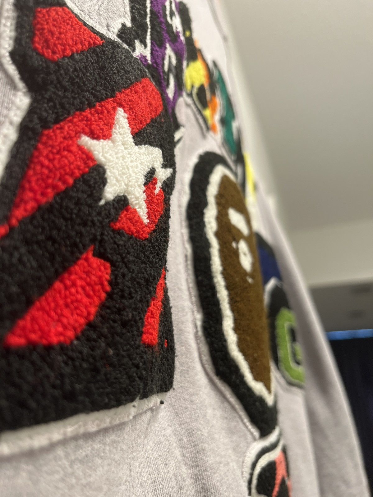 Bape NIGOxBAPE Logo Sweat Varsity Jacket Size US M / EU 48-50 / 2 - 4 Thumbnail