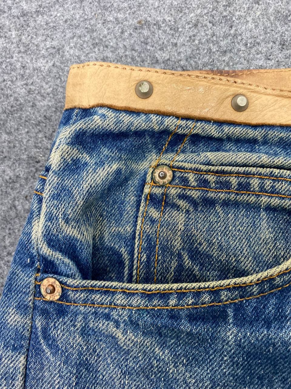 Levi's vintage levis orange tab custom leather g.guaglianone italy Size US 32 / EU 48 - 12 Thumbnail