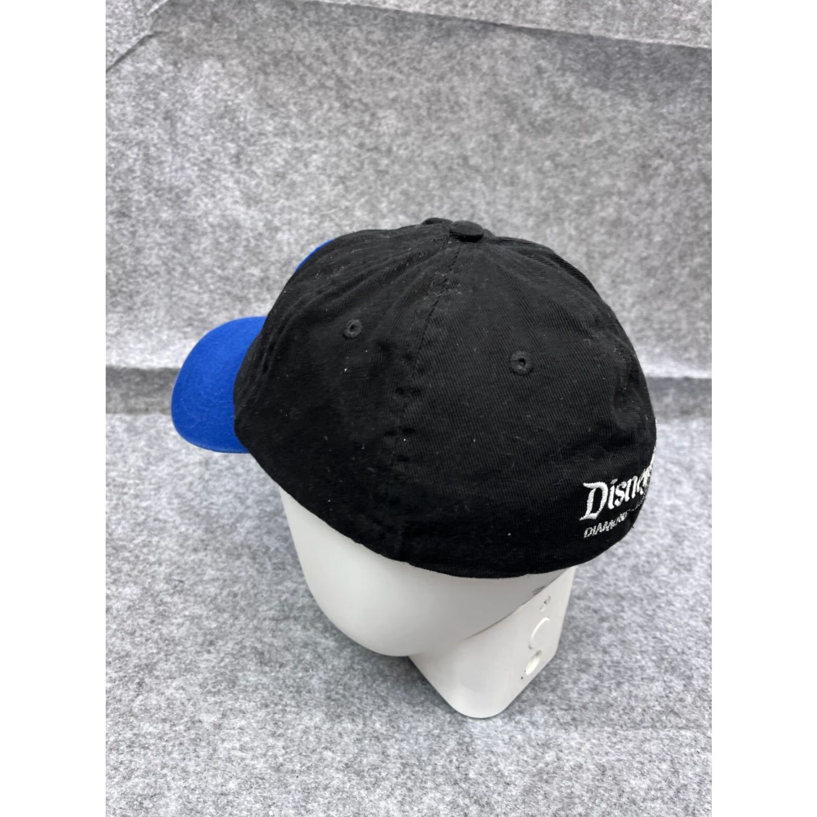 Disney VINTAGE Disney Hat Cap Fitted Adult OS Blue Black Cotton Blend Plaid 80s 90s USA Disney World Disneyland Baseball Cap Mens Womens Unisex Adults Size ONE SIZE - 5 Thumbnail