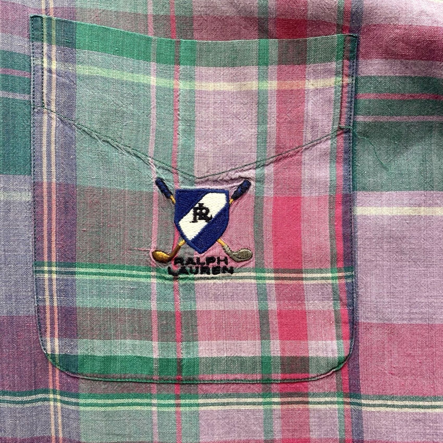 Polo Ralph Lauren Polo Ralph Lauren Shirt Mens Large L Golf Crest Plaid Purple Teal Preppy Size US L / EU 52-54 / 3 - 2 Thumbnail
