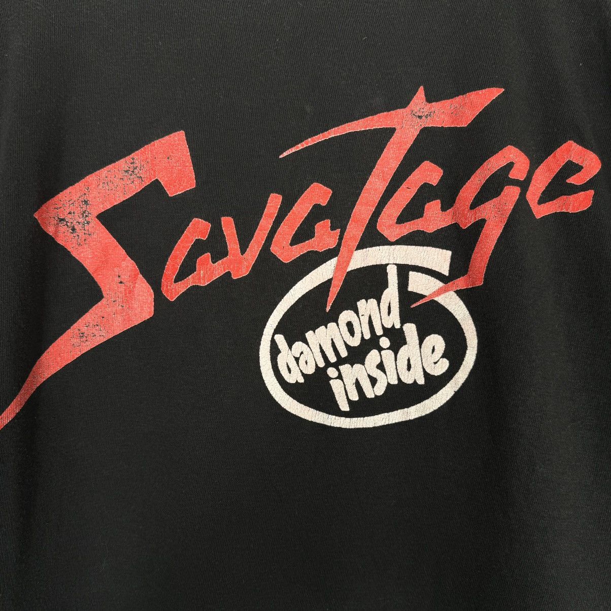 Band Tees Vintage 90s Savatage Poets and Madmen Damond Inside T Shirt Size US L / EU 52-54 / 3 - 5 Thumbnail