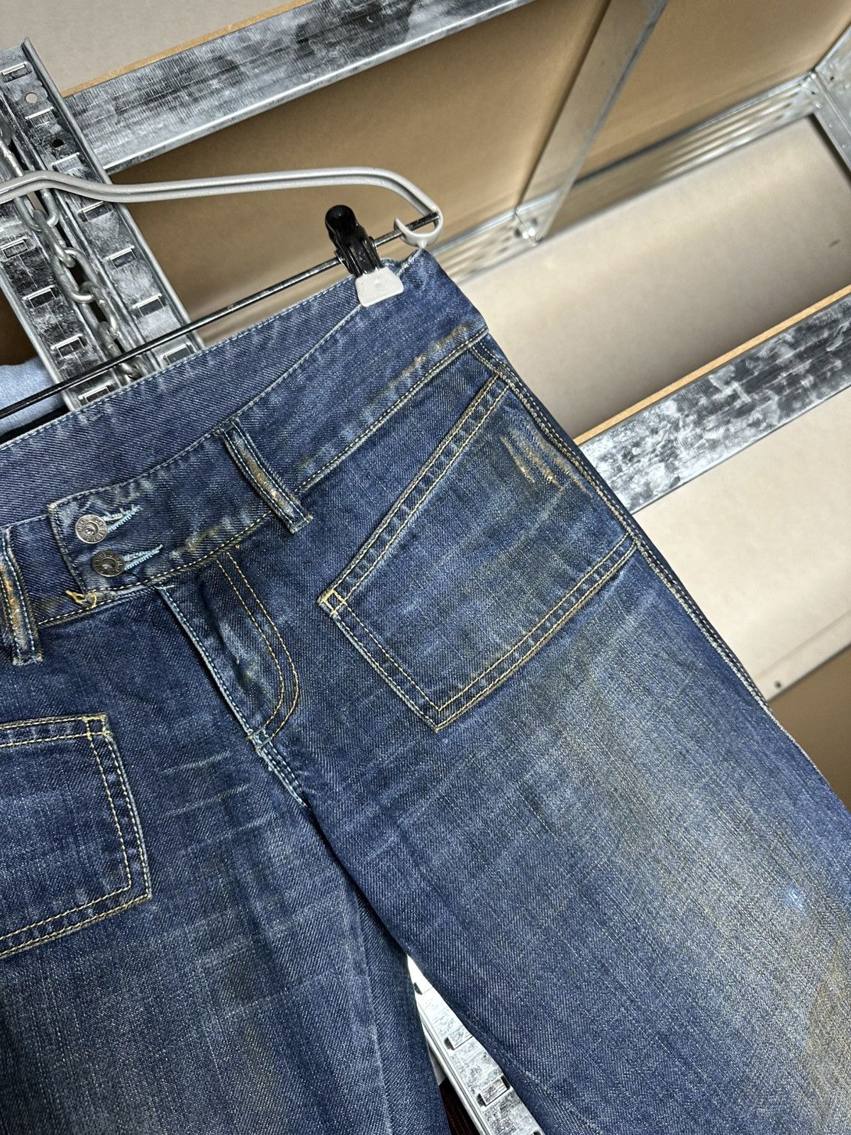 Diesel Diesel Hush Vintage Jeans Size 28 Distressed Flared Bootcut Size 28" / US 6 / IT 42 - 6 Thumbnail