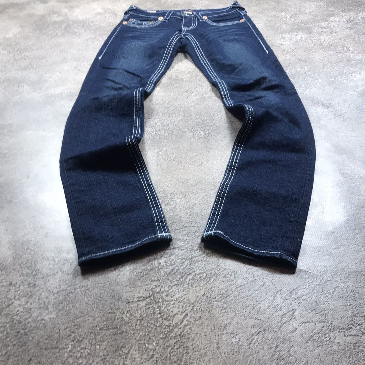 Vintage Vintage 90s True Religion Distressed Flared Jeans Y2K 26 Size 26" / US 2 / IT 38 - 1 Thumbnail