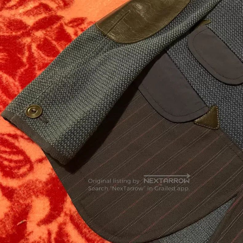 Junya Watanabe JUNYA WATANABE Ancient Indigo Dyed Patchwork Blazer Size US XS / EU 42 / 0 - 6 Thumbnail