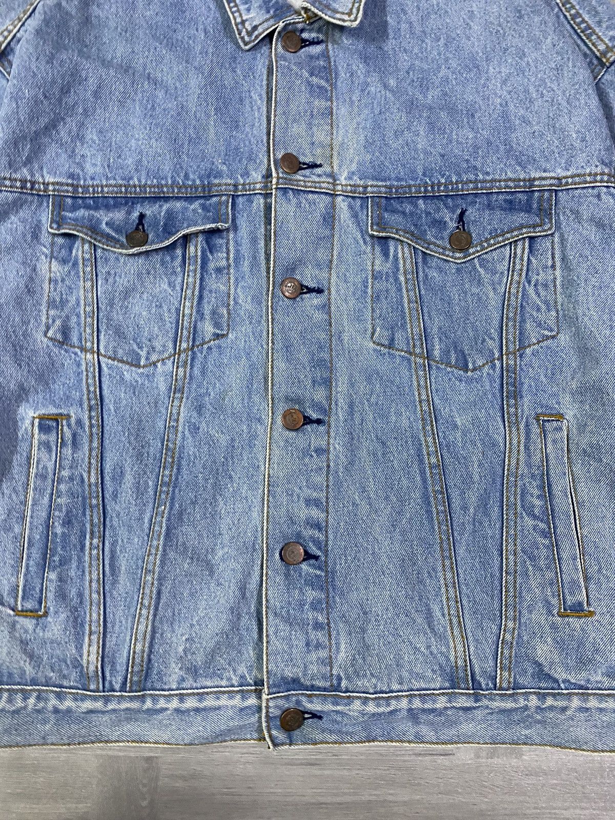 Hard Rock Cafe Vintage Hard Rock Cafe Paris Save The Planet Denim Jacket Size US XL / EU 56 / 4 - 14 Thumbnail