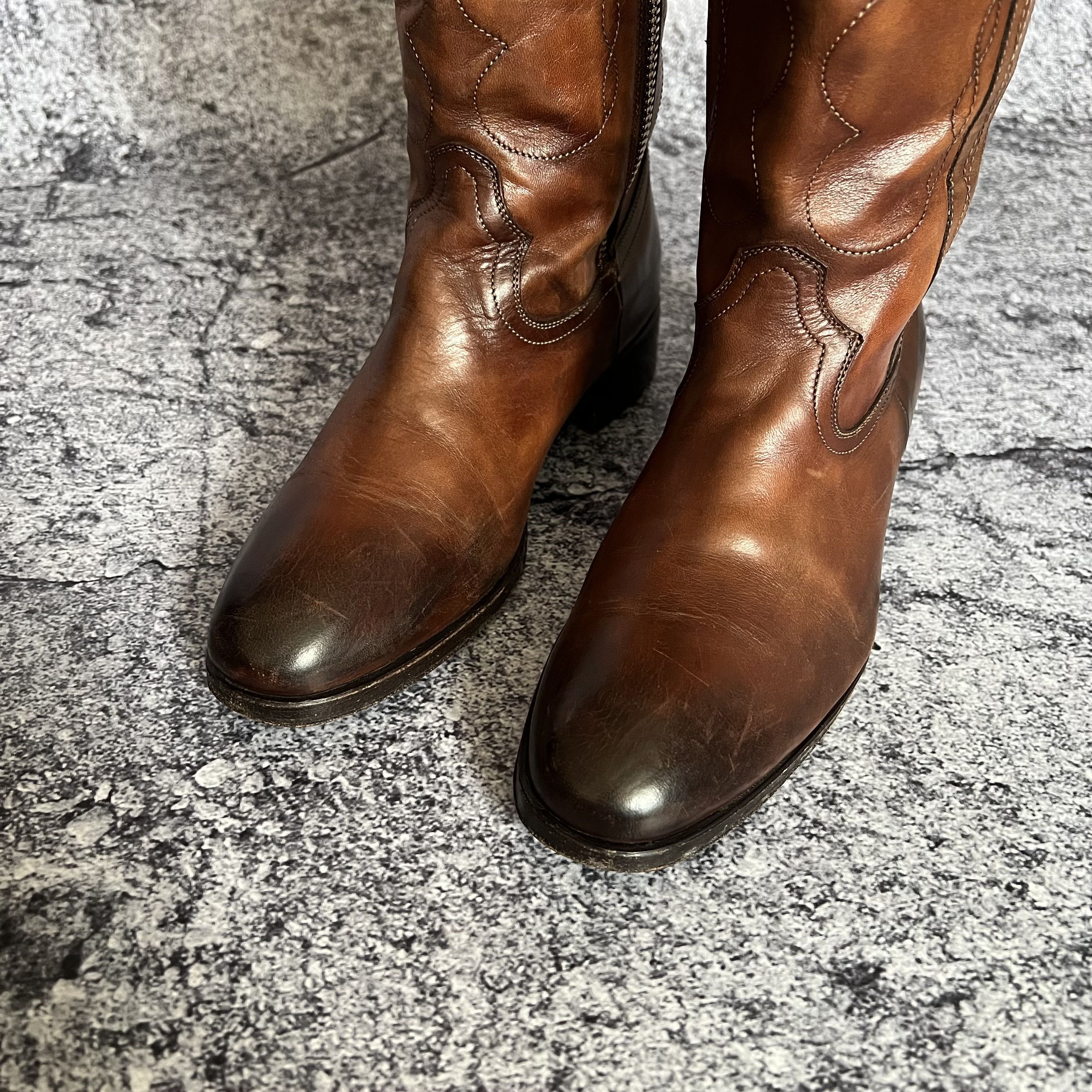 Cowboy Equipment Max Verre Neapolis Cowboy Boots Leather Italy Size 7 Size US 7 / IT 37 - 8 Thumbnail