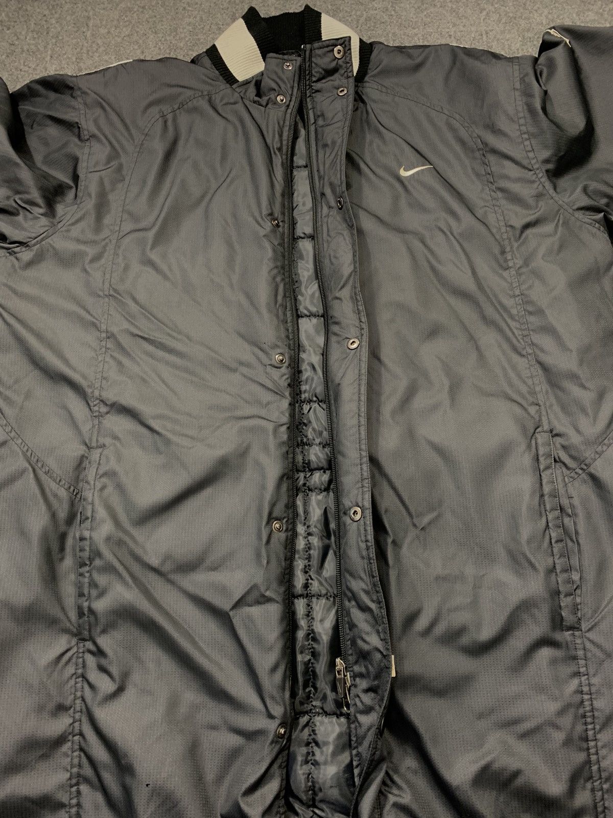 Nike Nike Swoosh Athletic Quilted Padded Parka Coach Jacket Size US L / EU 52-54 / 3 - 8 Thumbnail