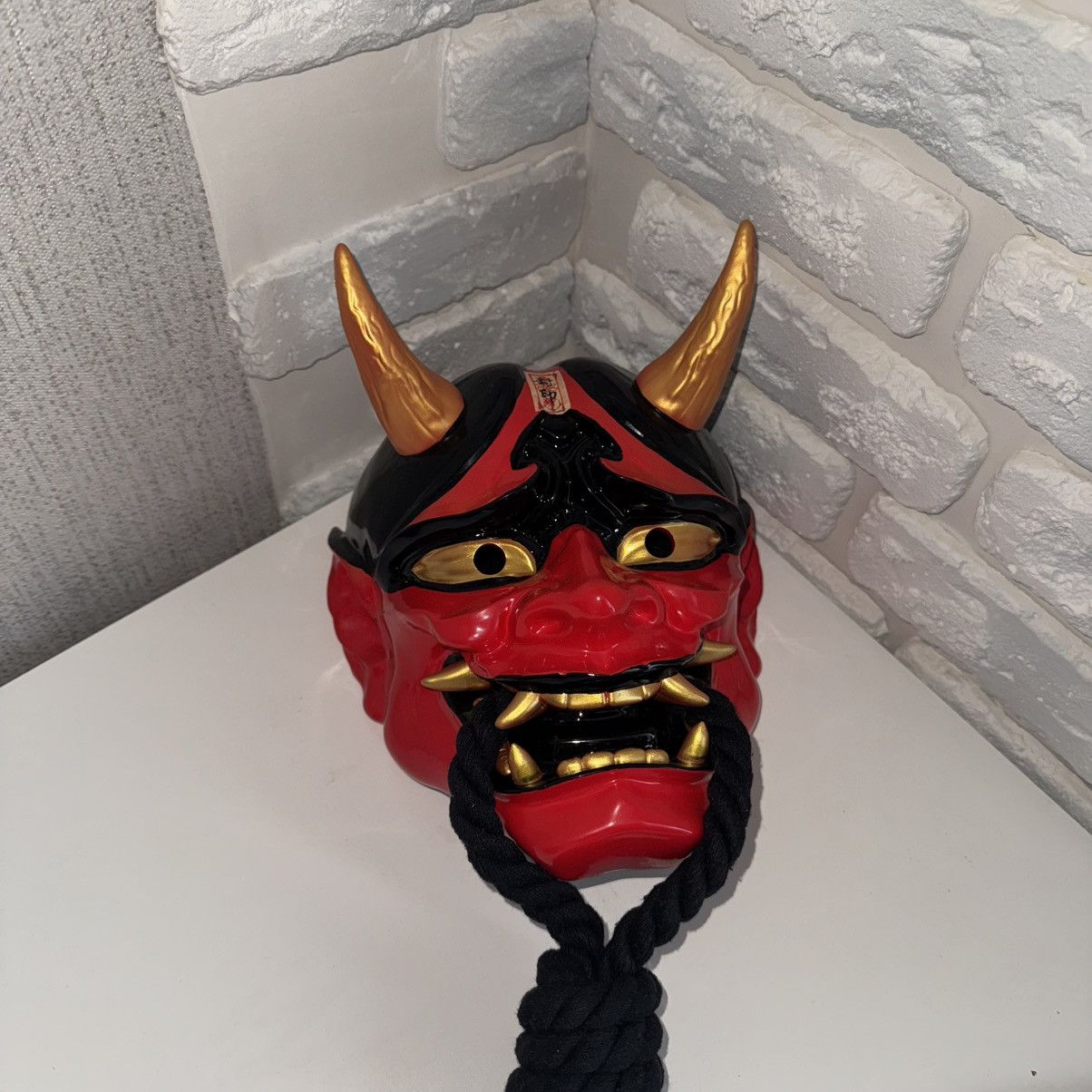La Maskarade Japanese Prajna Devil Hannya Kabuki Resin Oni Samurai Mask Size ONE SIZE - 3 Thumbnail