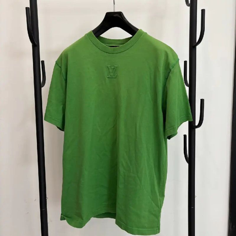 Louis Vuitton Louis Vuitton Green Cotton Short Sleeve T-Shirt 0089 Size US L / EU 52-54 / 3 - 1 Thumbnail