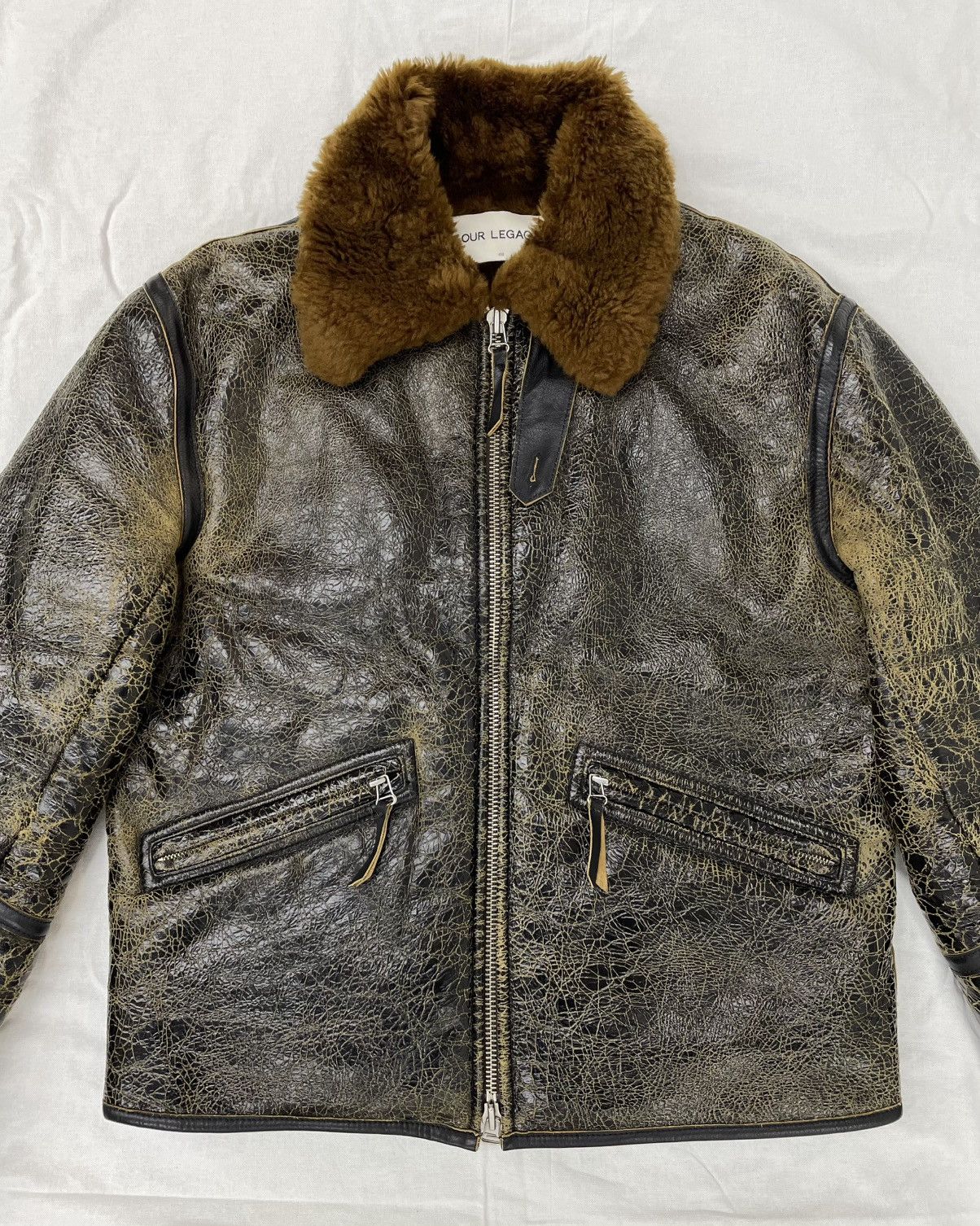Our Legacy Our Legacy Shearling Jacket Spider Web Fall 2016 Size US M / EU 48-50 / 2 - 3 Thumbnail