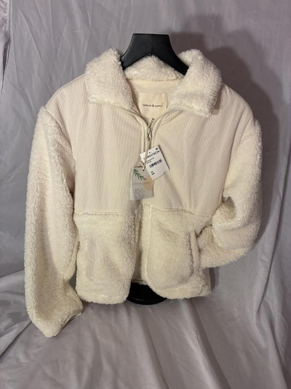 Other Thread & Supply Full-Zip Sherpa and Corduroy Jacket Size XS / US 0-2 / IT 36-38 - 1 Thumbnail