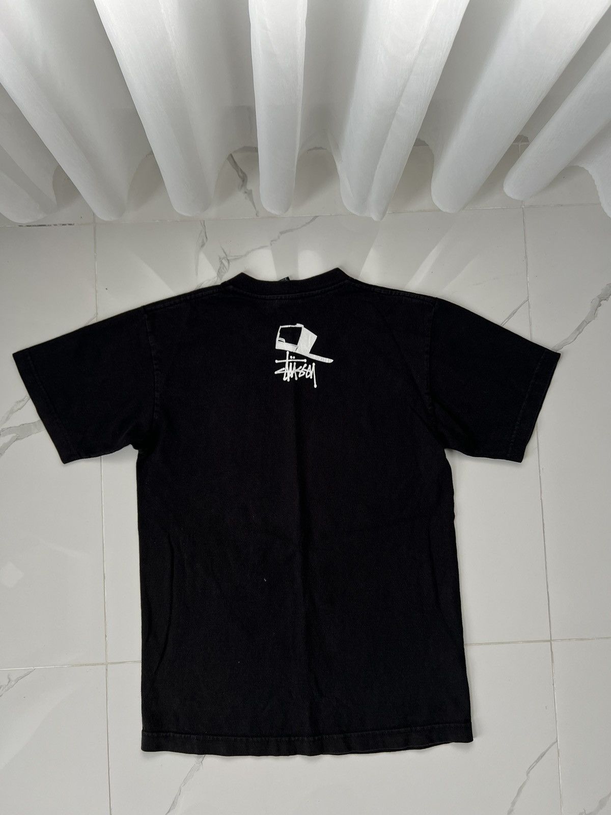 Stussy × Vintage 90's STUSSY REAS RARE Y2K CAP GUY TEE RETRO Size US S / EU 44-46 / 1 - 6 Thumbnail