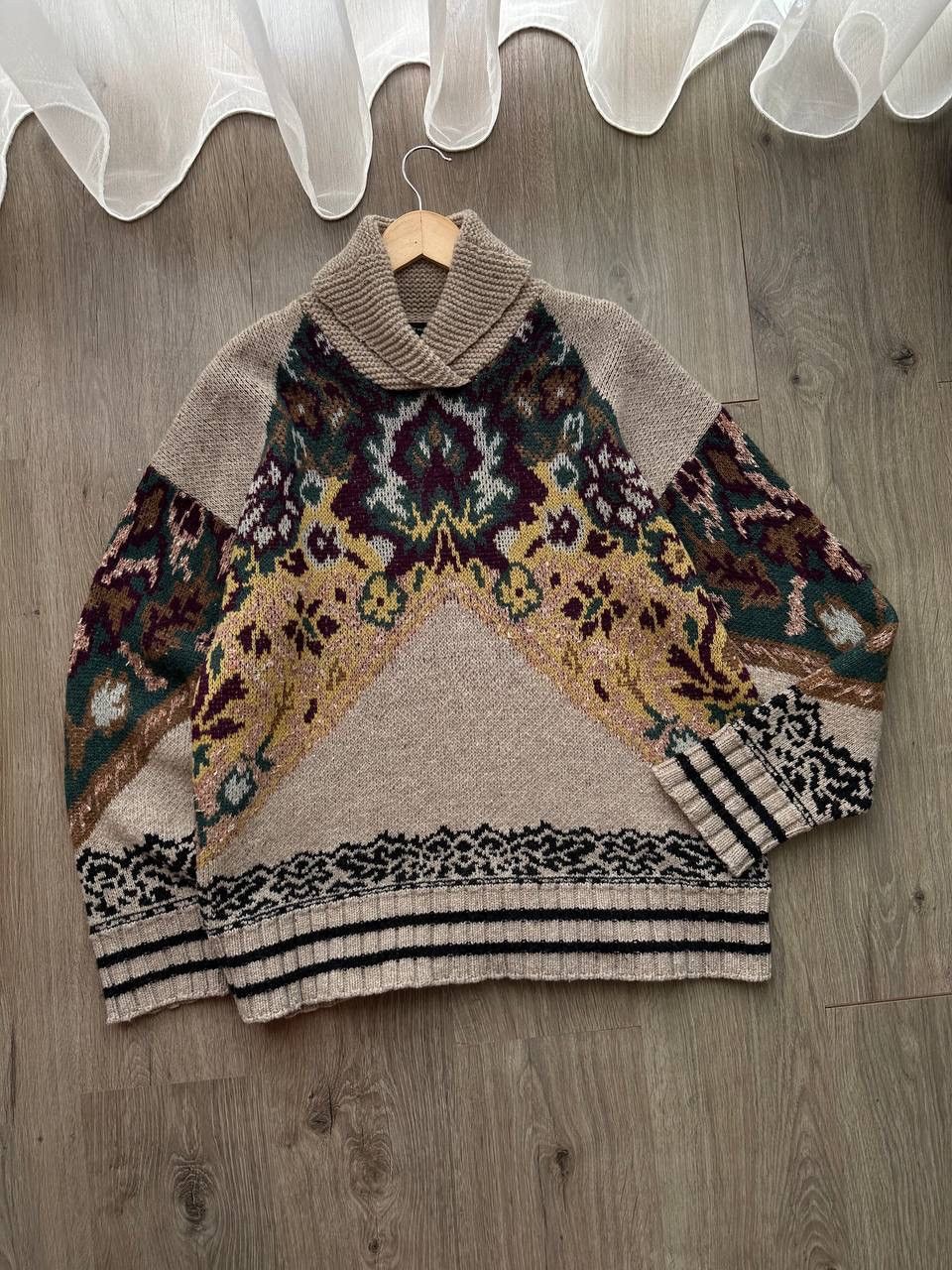 Etro × Vintage Vintage ETRO Jacquard Knit Floral Sweater Fashion Week 2019 Size M / US 6-8 / IT 42-44 - 24 Thumbnail